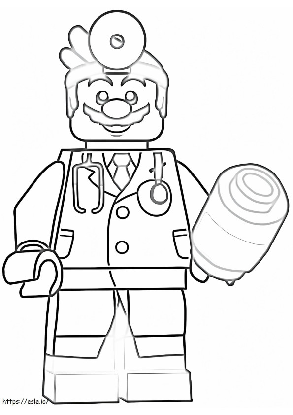 Lego Dr.Mario para colorear
