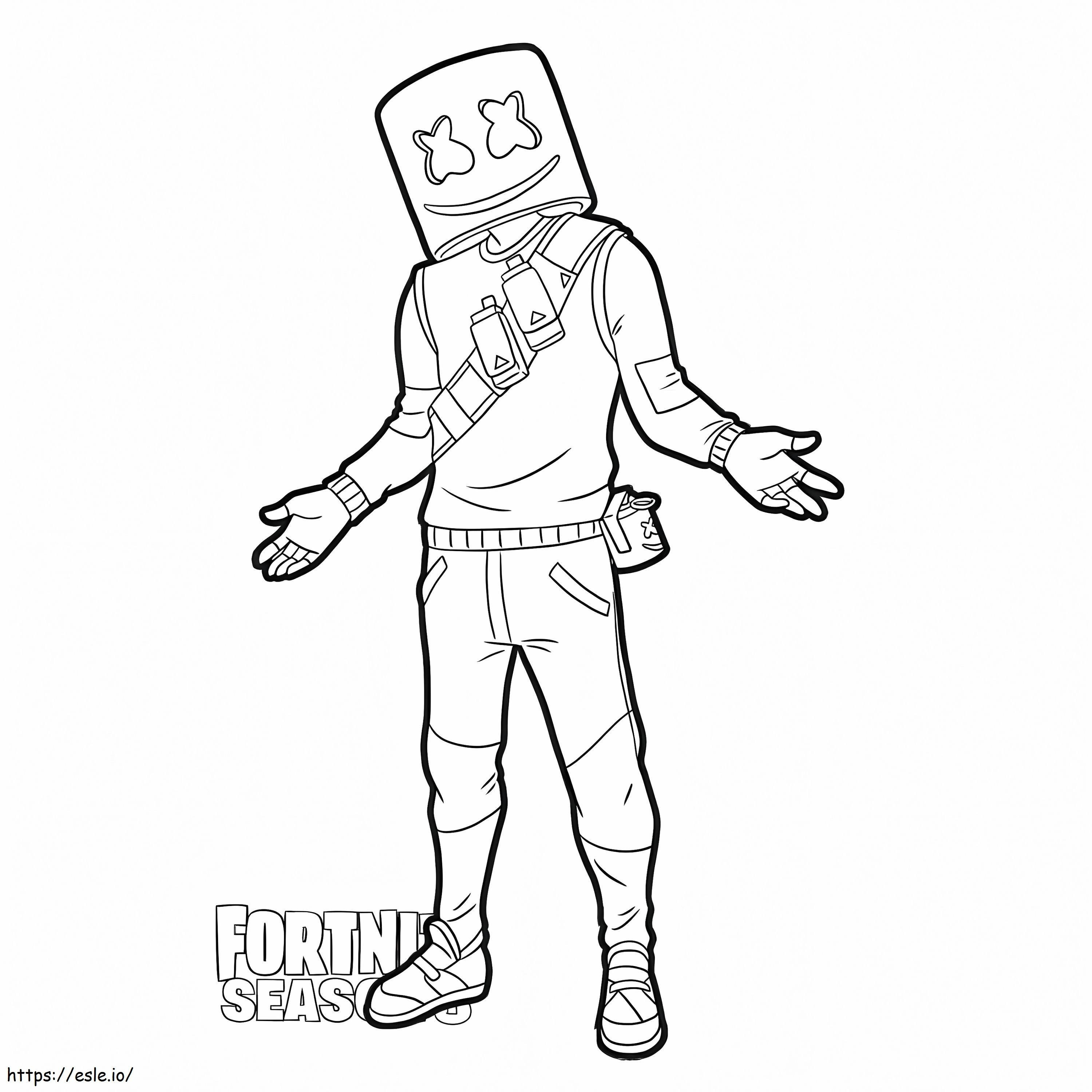 Marshmello 1 coloring page