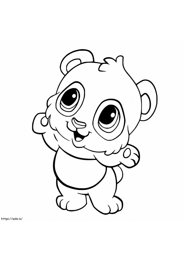 Baby Panda To Color coloring page