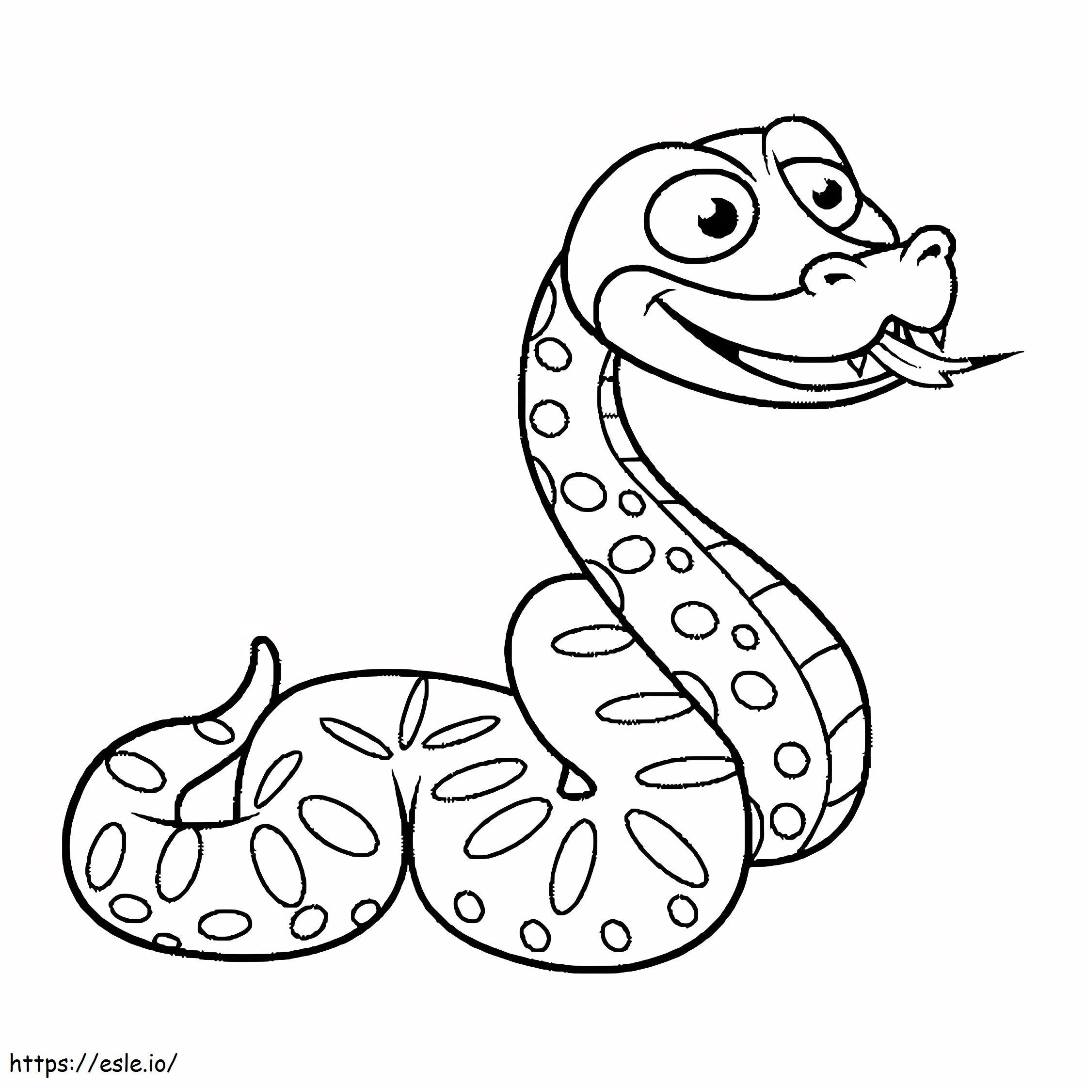 Lustige Python ausmalbilder