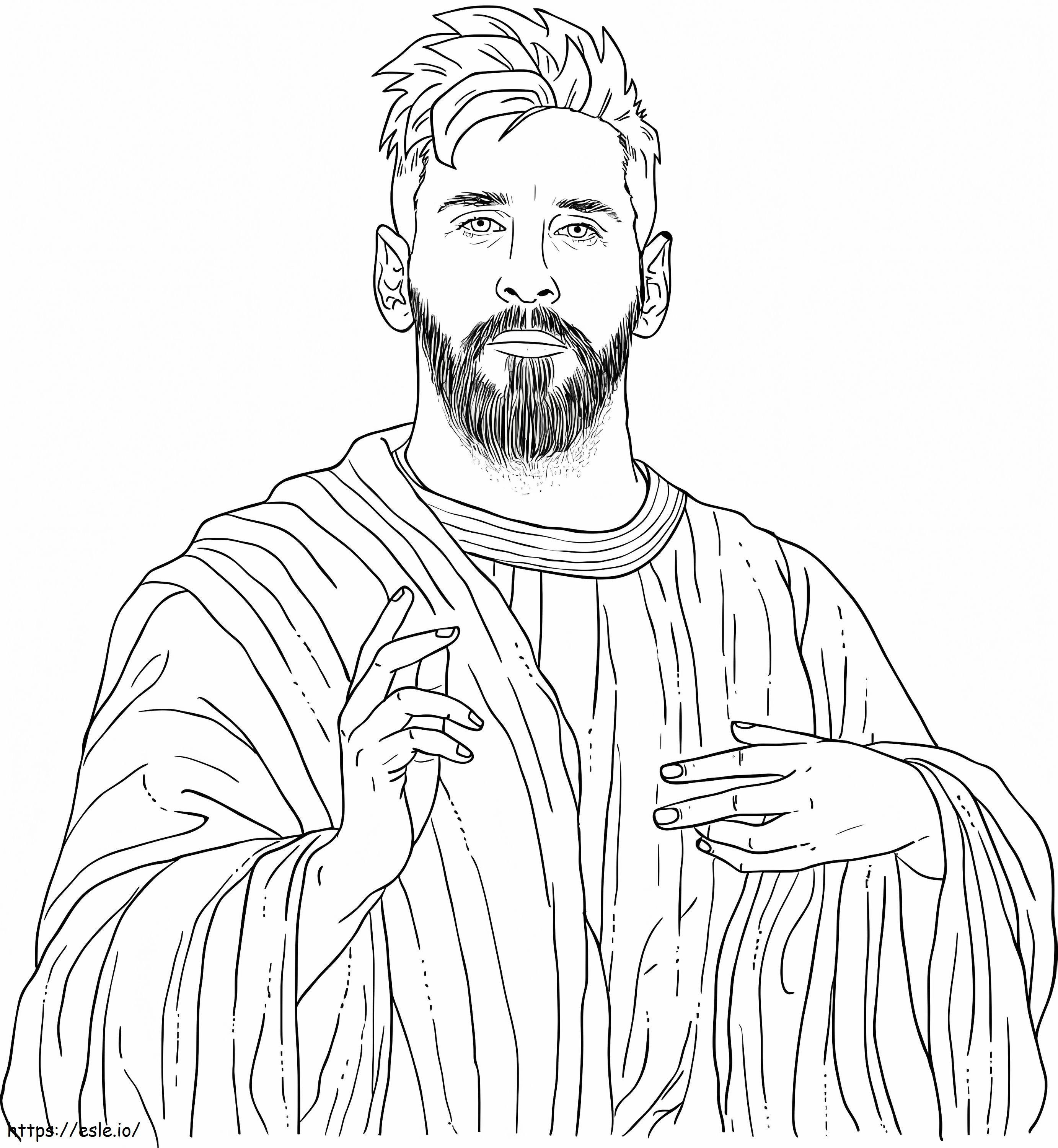 Tanrı Messi boyama
