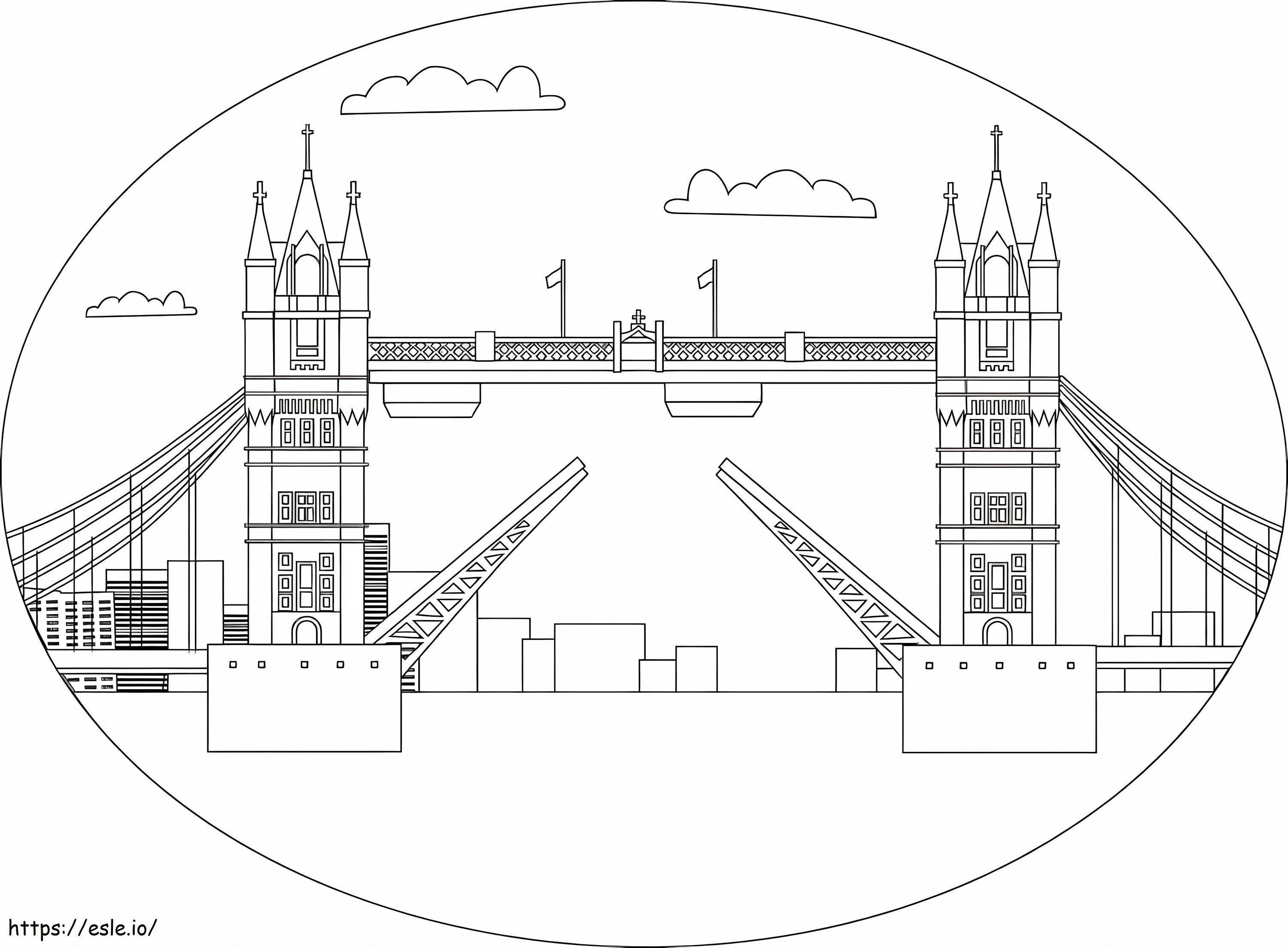 Tower'S Bridge coloring page