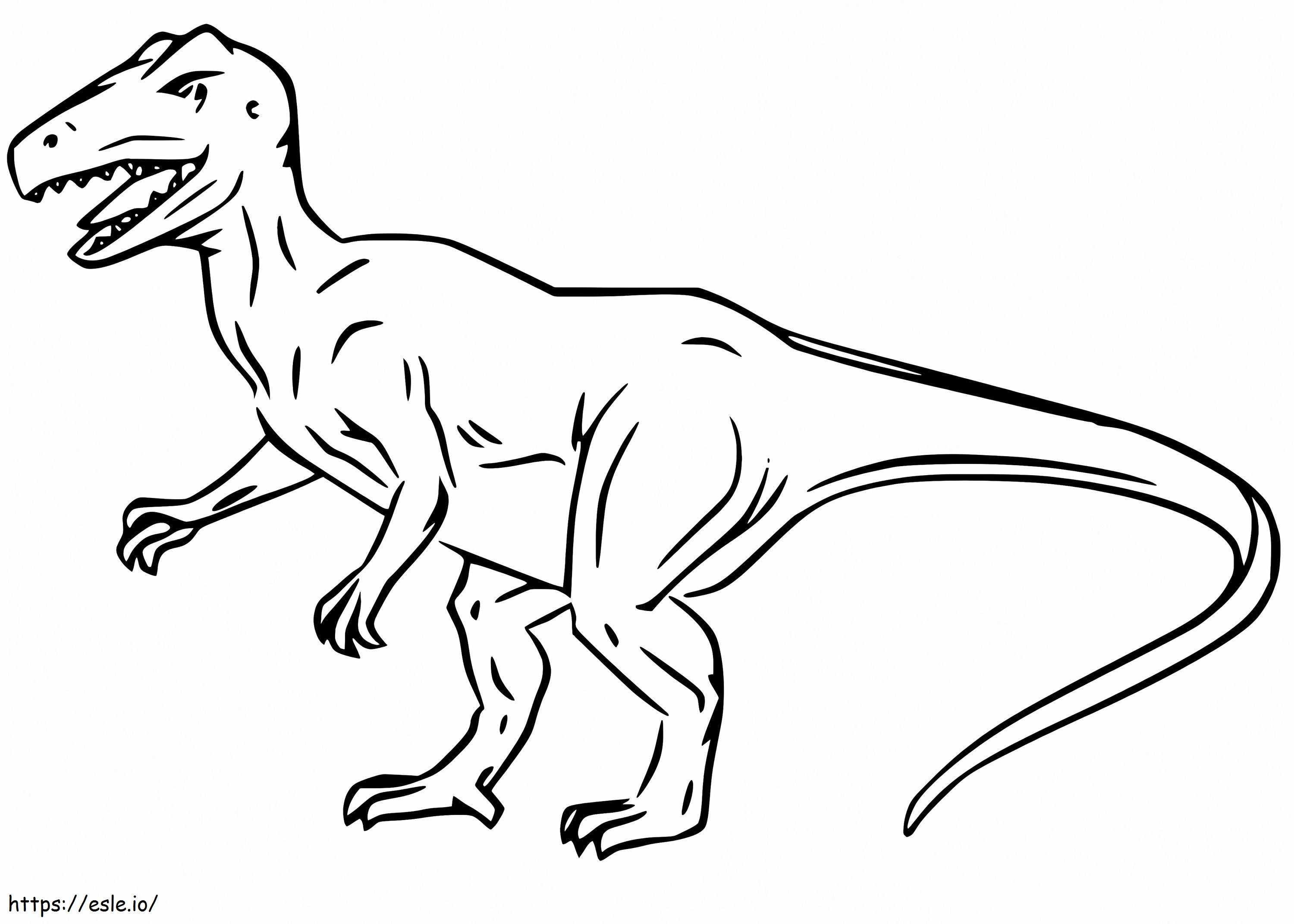 Einfacher Allosaurus ausmalbilder