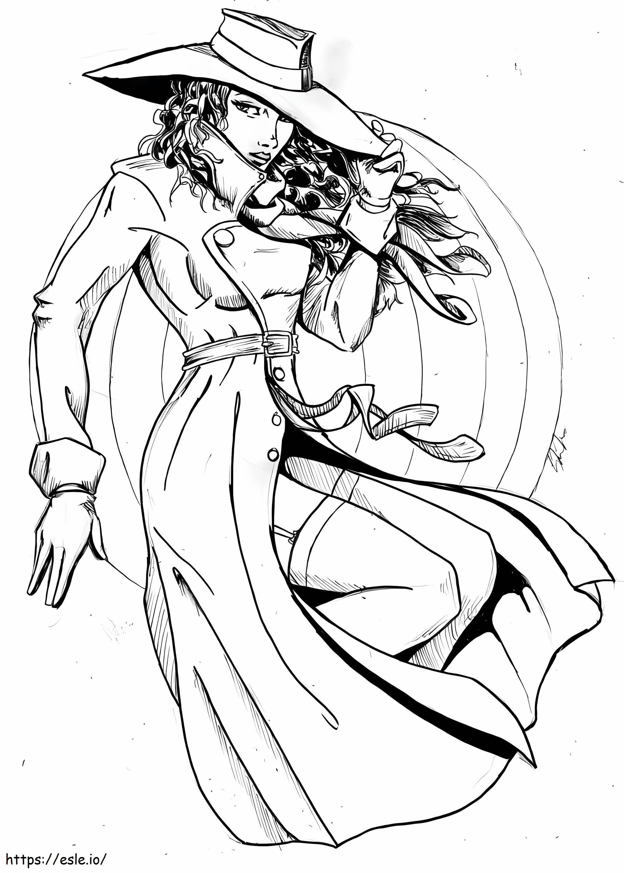 Cool Carmen Sandiego coloring page