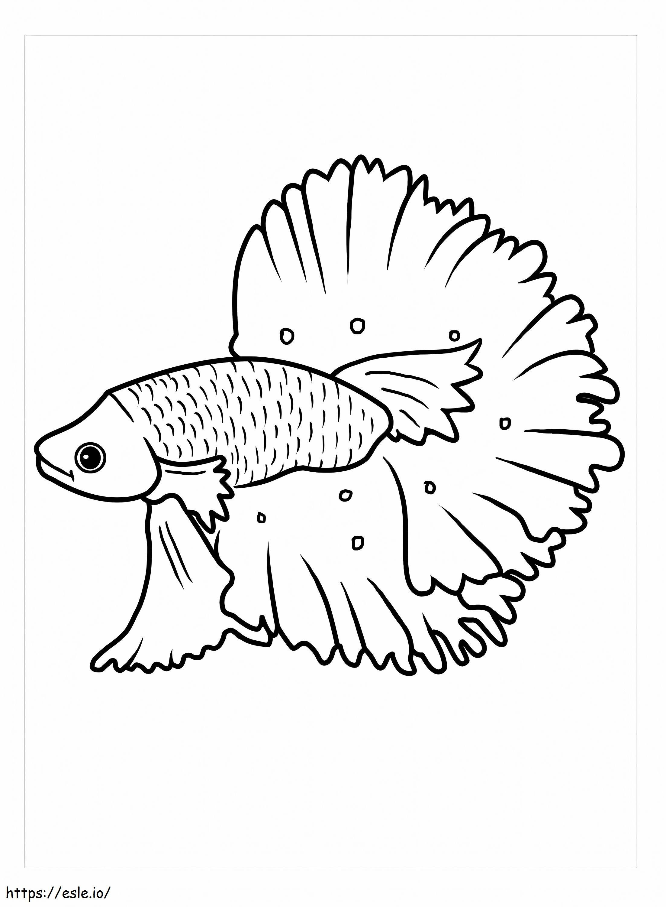 Perfect Fish coloring page