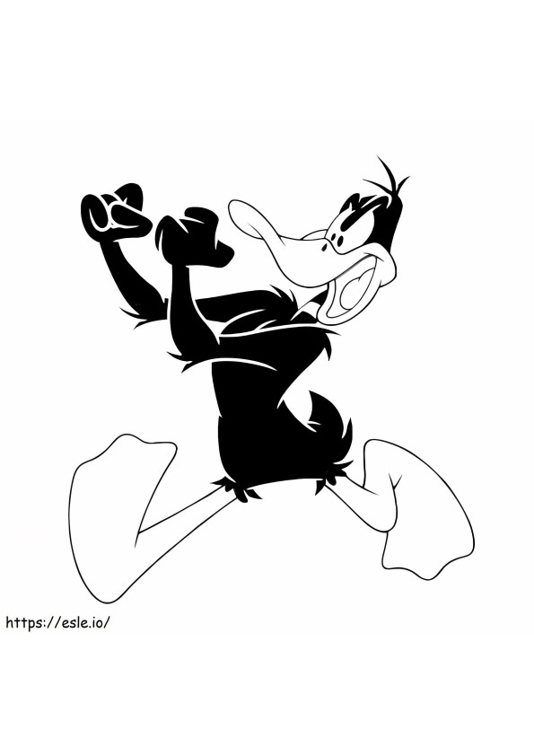 Spacerujący Kaczor Daffy A4 kolorowanka
