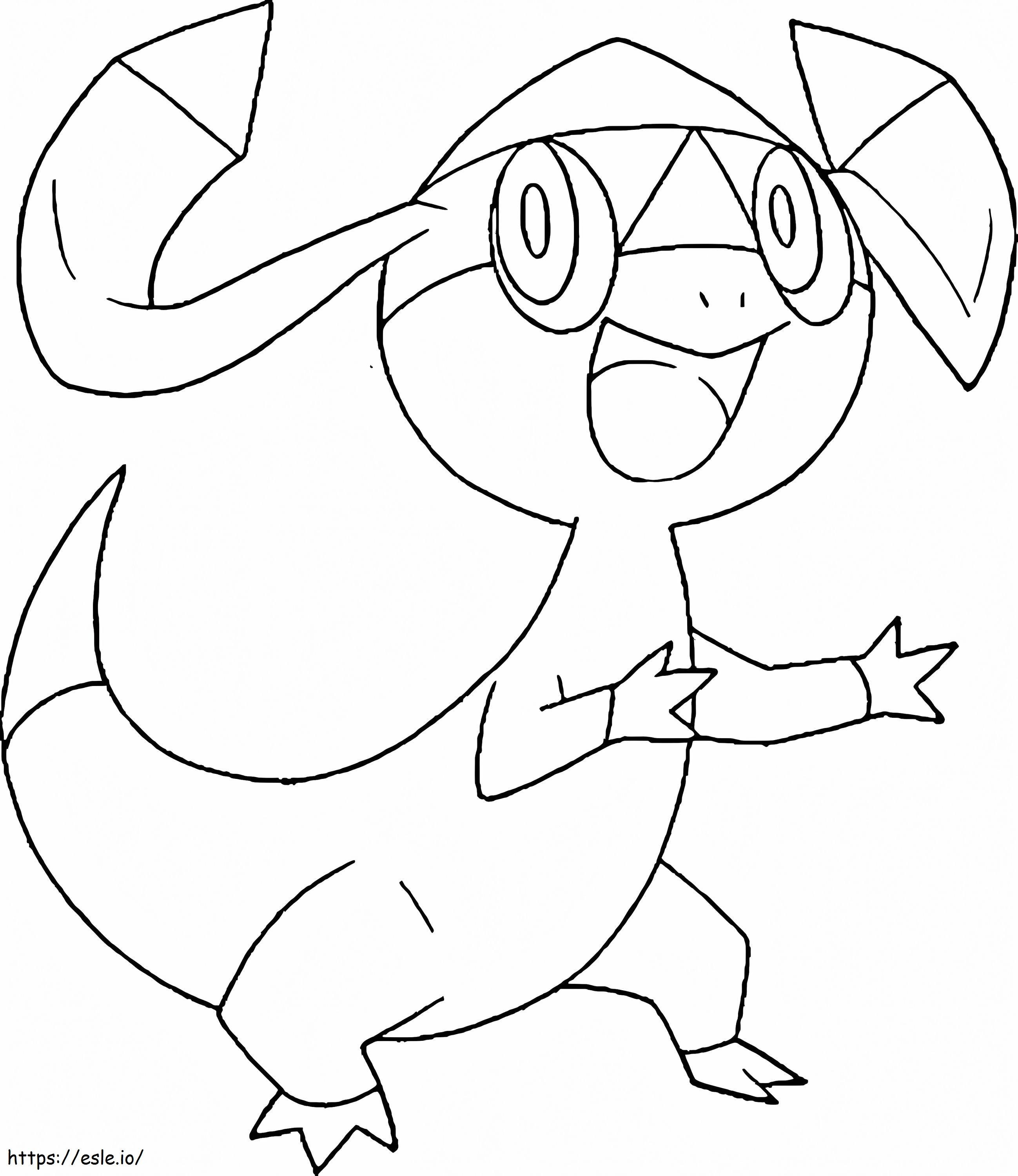 Pokémon helioptilo imprimible para colorear