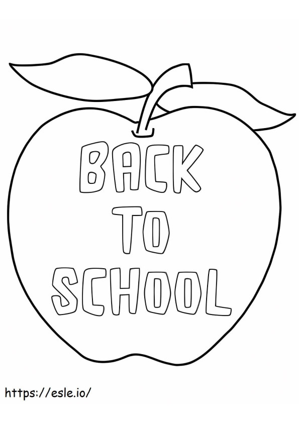 Back To School 2 coloring page