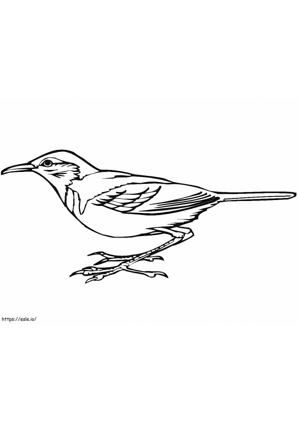 Printable Woodpecker coloring page