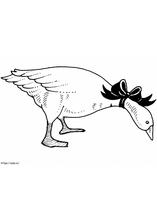 Goose 3 coloring page