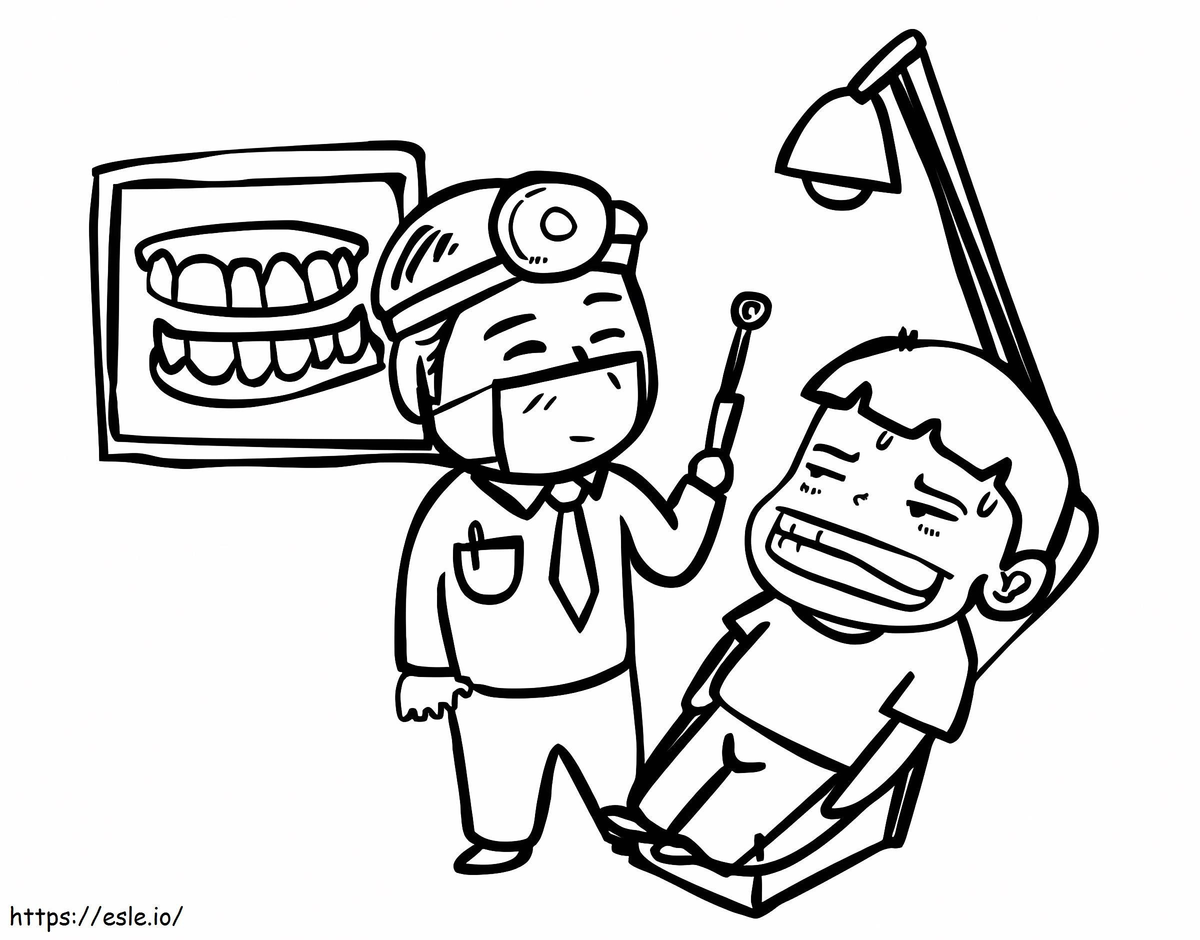 Dentist 7 coloring page