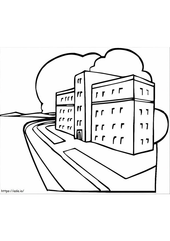 Free Hospital coloring page