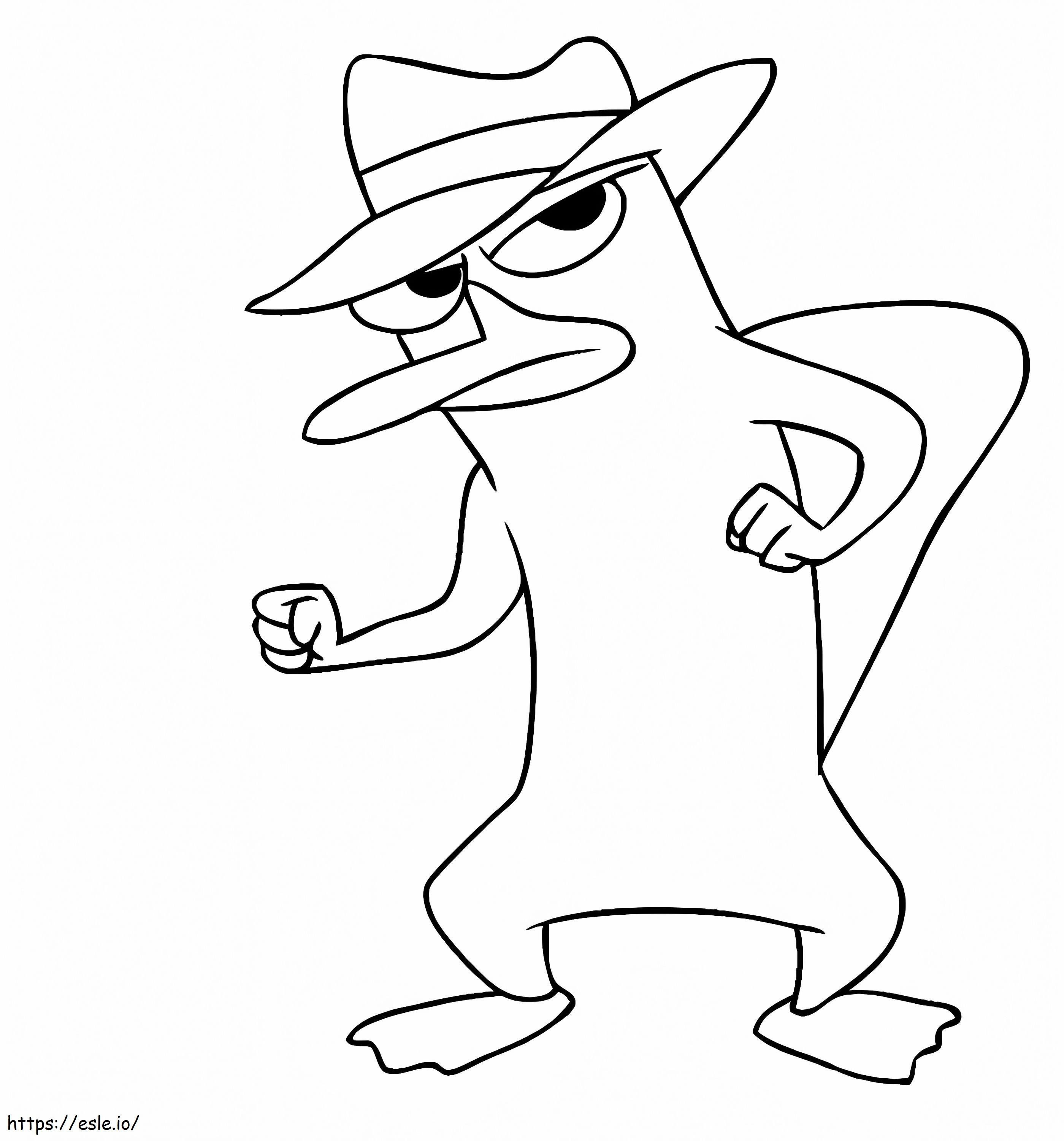 Agentp coloring page