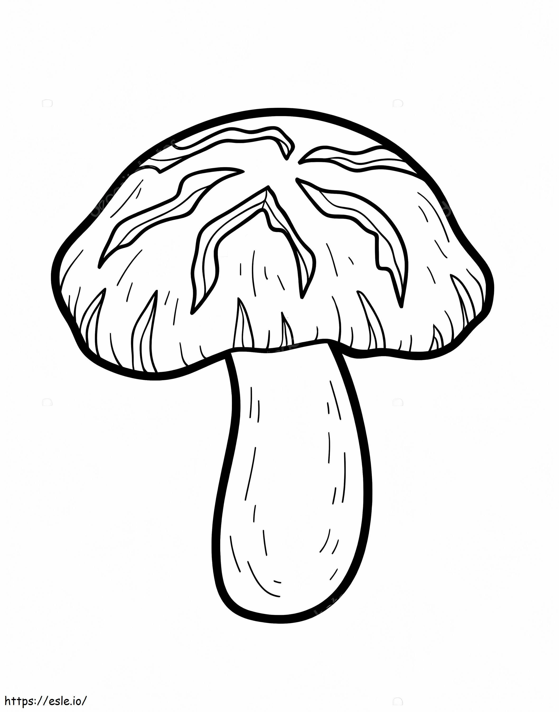 Mushroom 1 coloring page