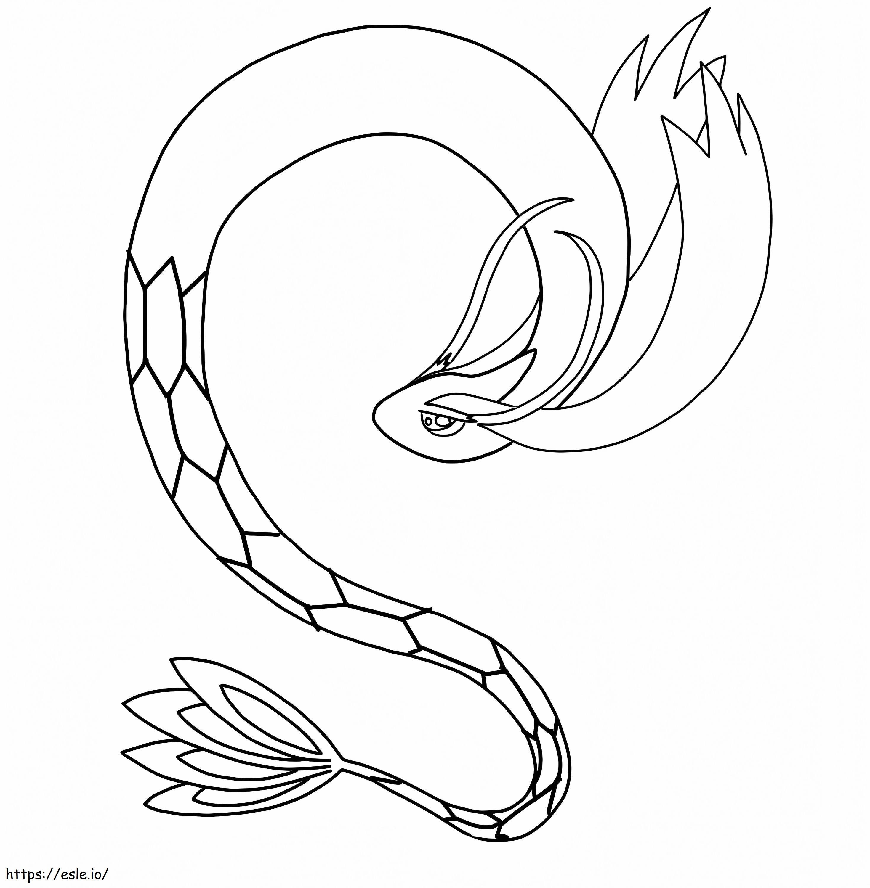 Printable Milotic Pokemon coloring page