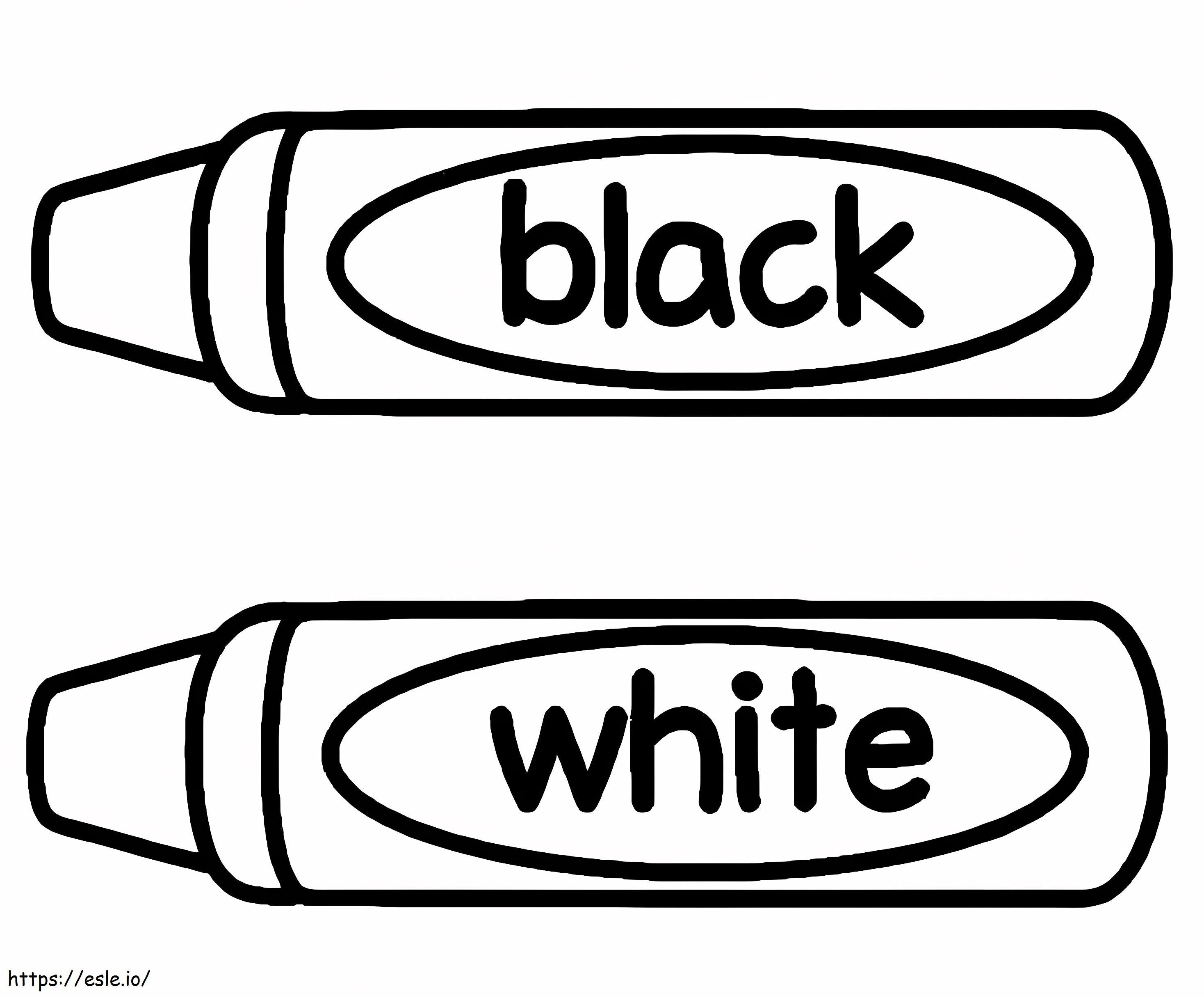 Zwart-witte kleurpotloden kleurplaat kleurplaat
