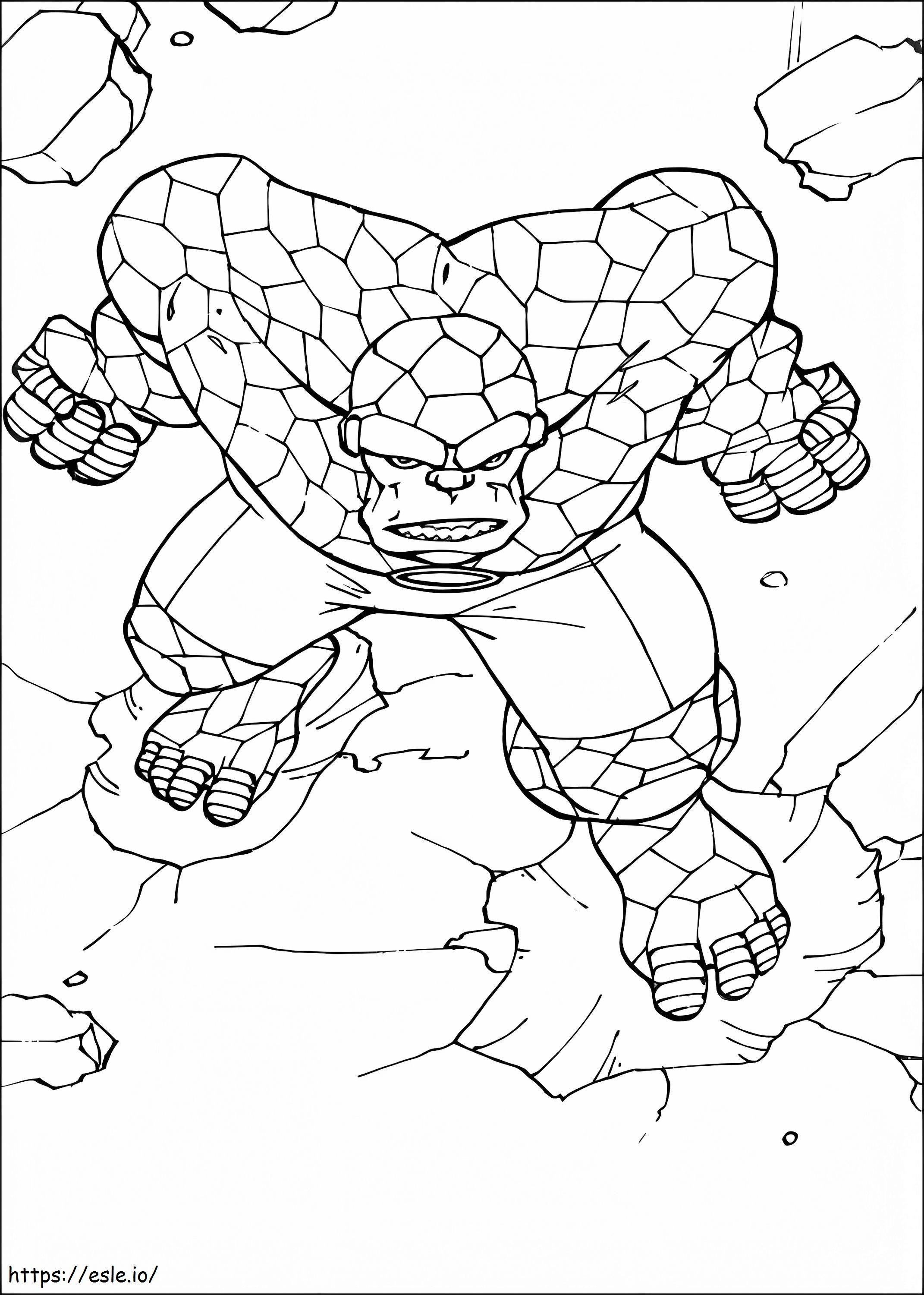 The Thing Attacks coloring page
