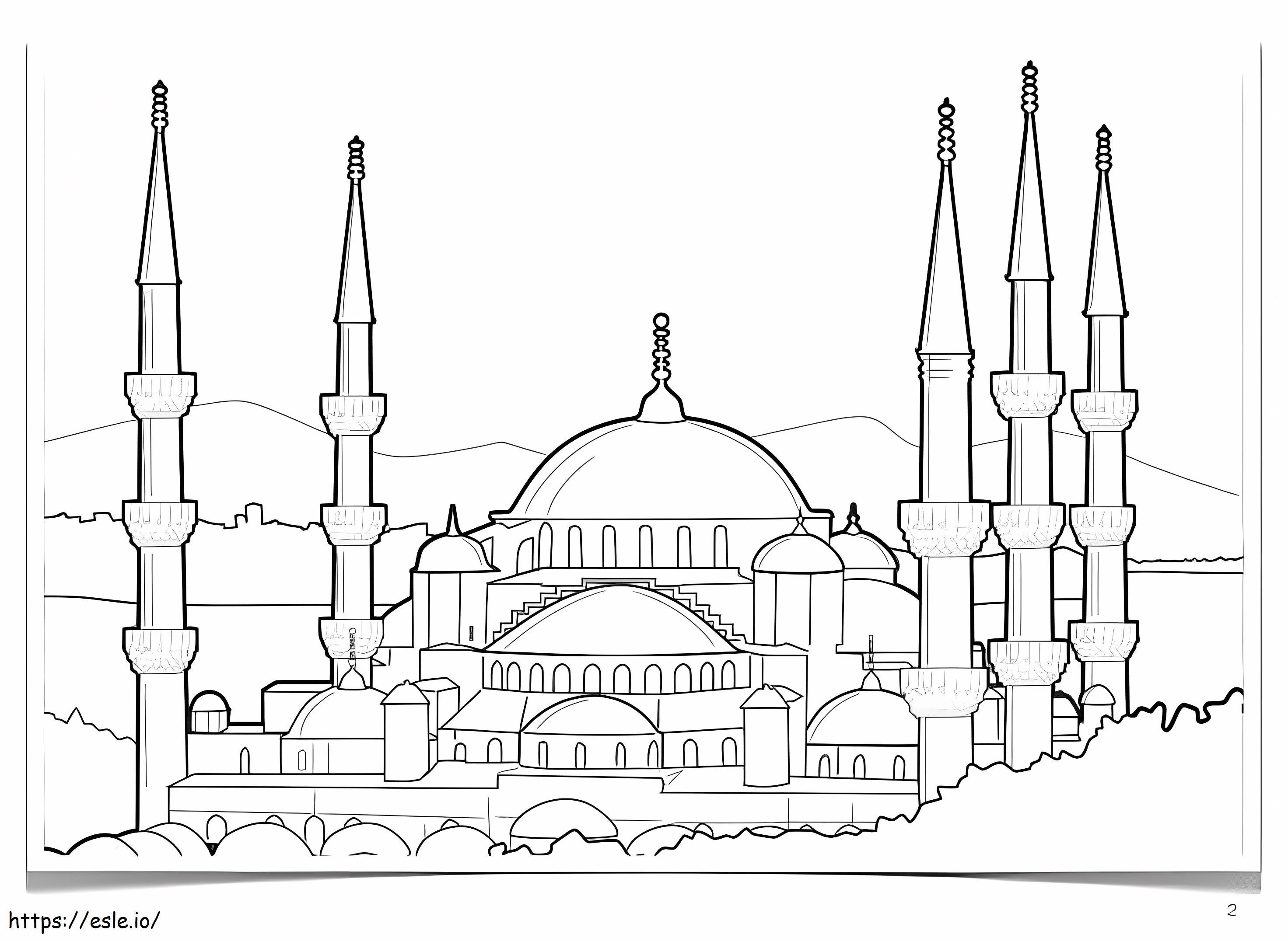 Hagia Sophia 4 coloring page