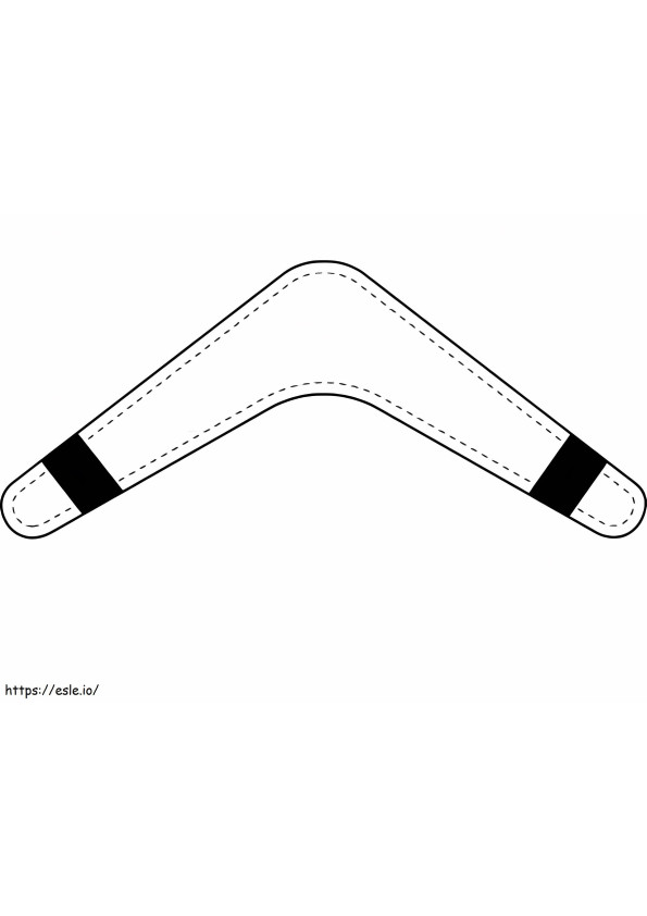Awesome Boomerang Weapon coloring page