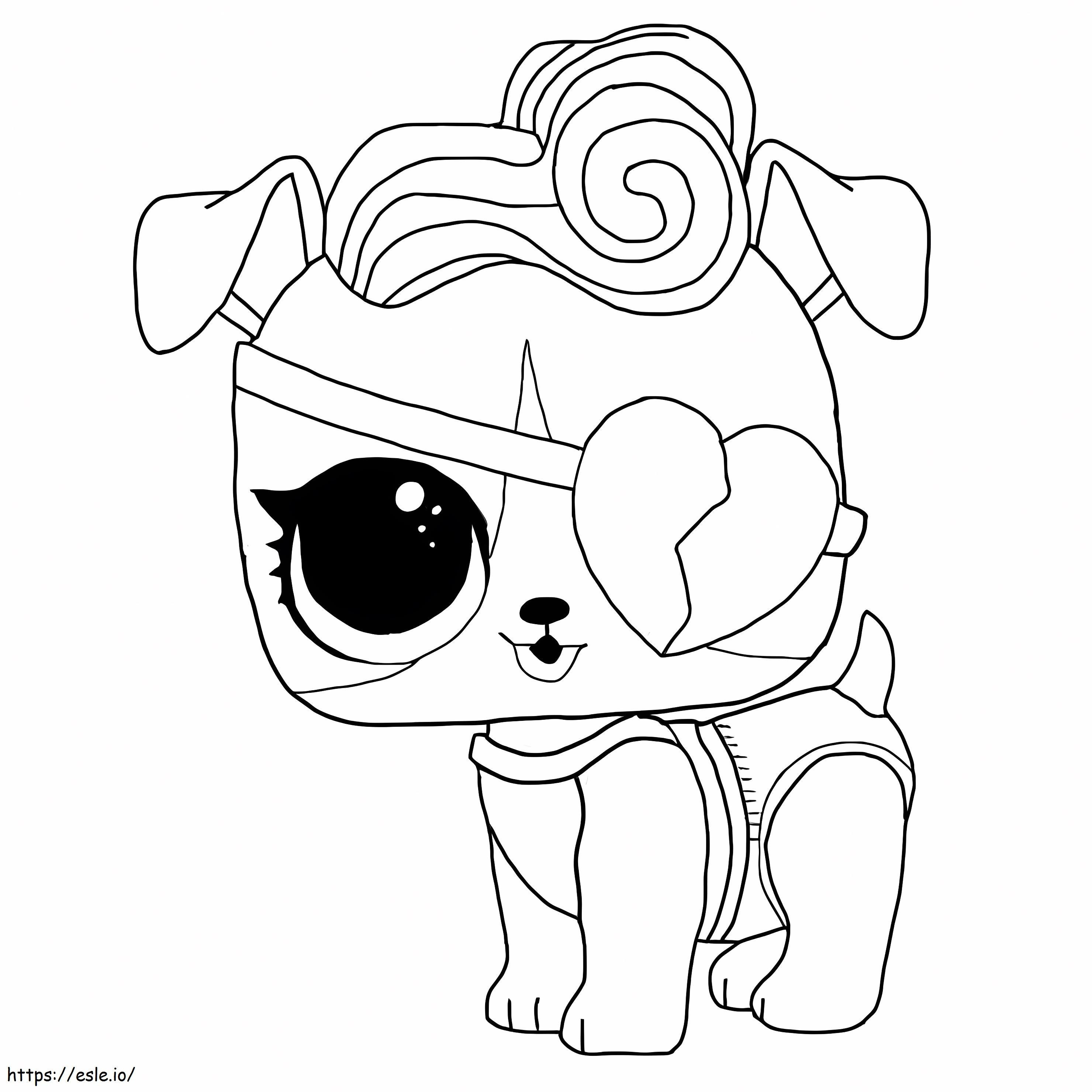 Doggie Stardust Lol Pets coloring page