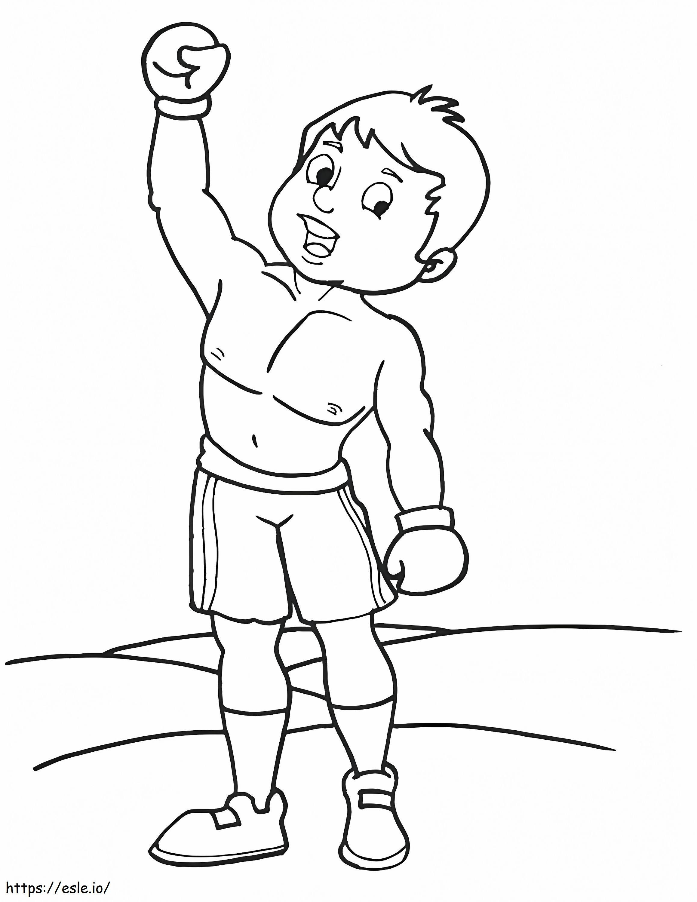 Boxing 8 coloring page