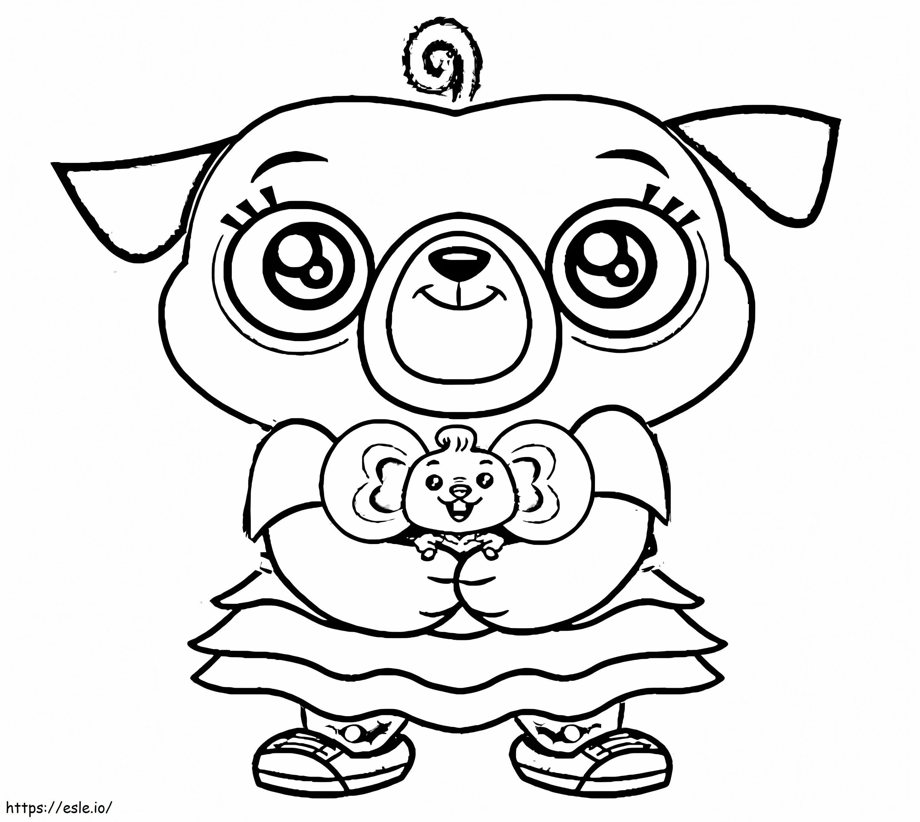 Cute Chip And Potato coloring page