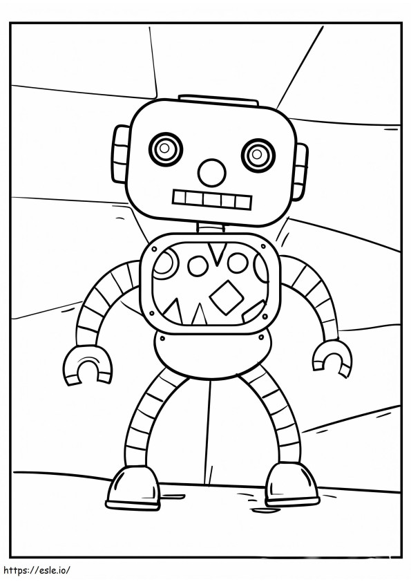 Robot Kind kleurplaat