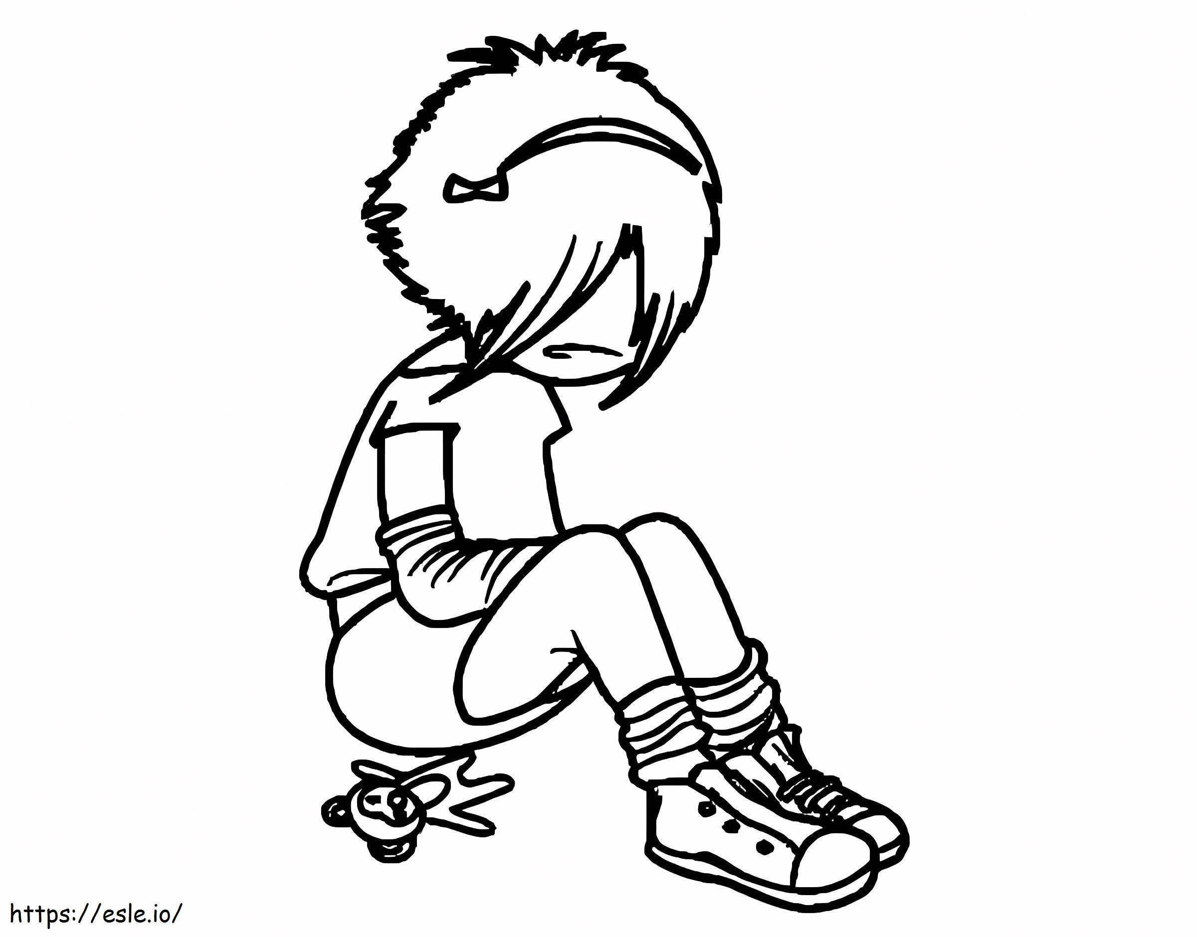 Emo Image coloring page