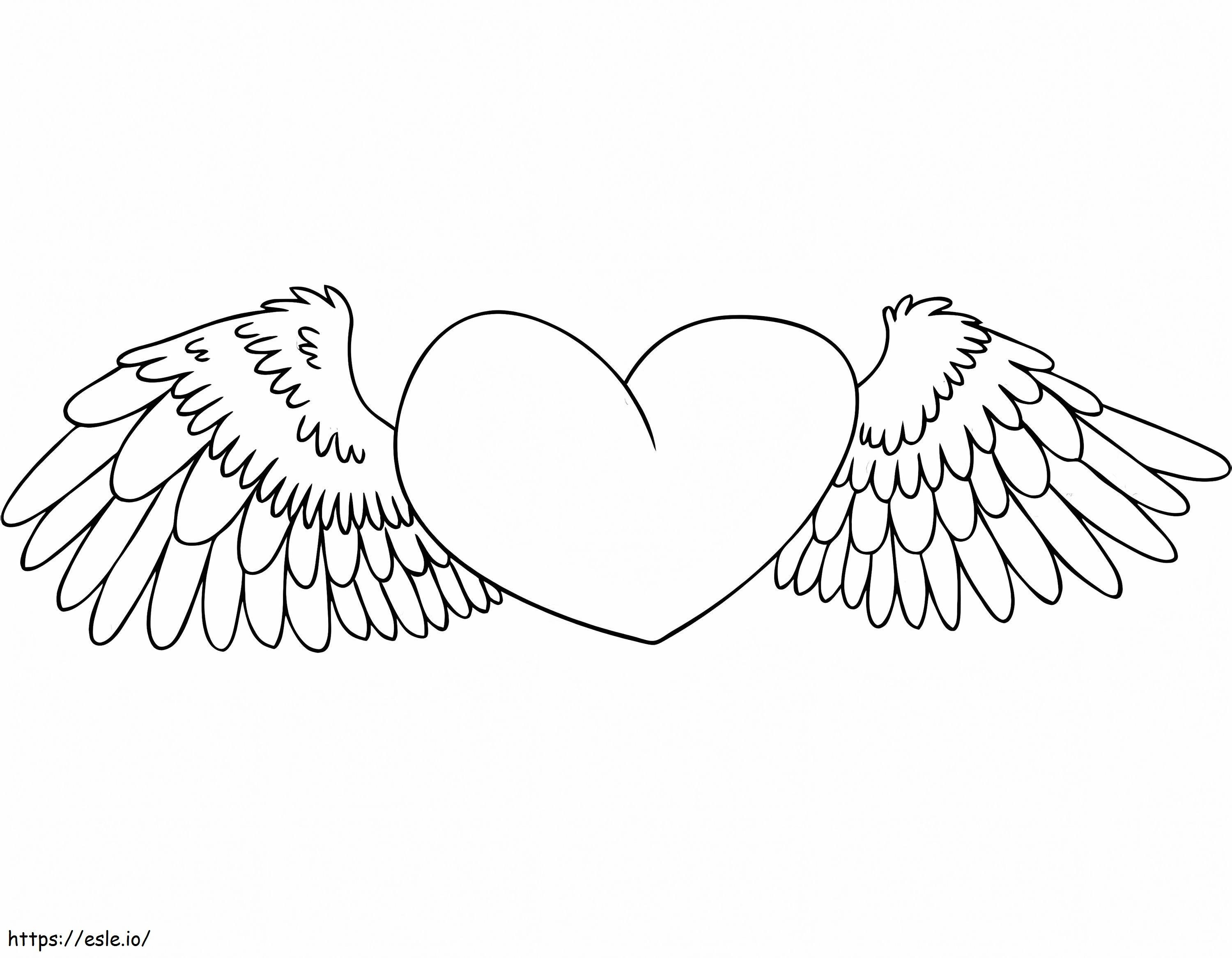 Angel Wings 6 coloring page