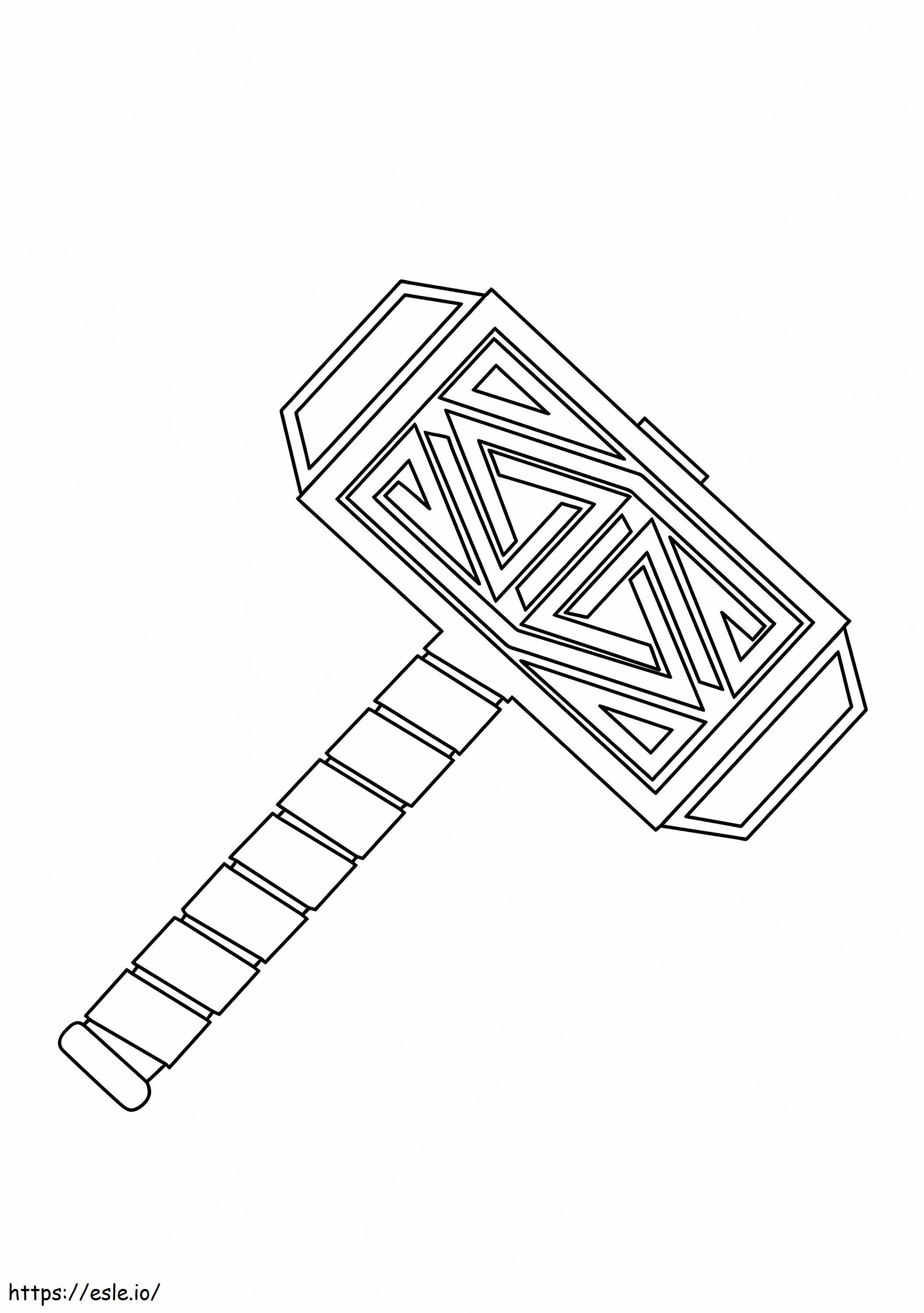 Mjolnir Is A Weapon 16 A4 coloring page