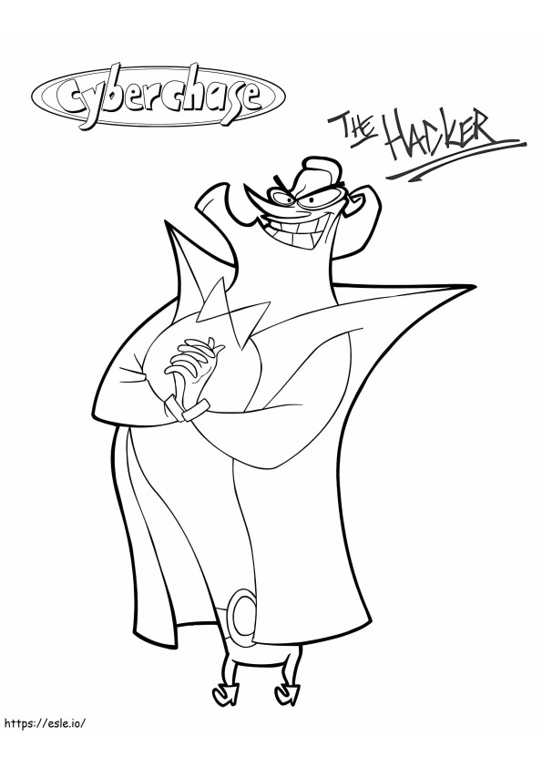Cyberchase Hacker coloring page