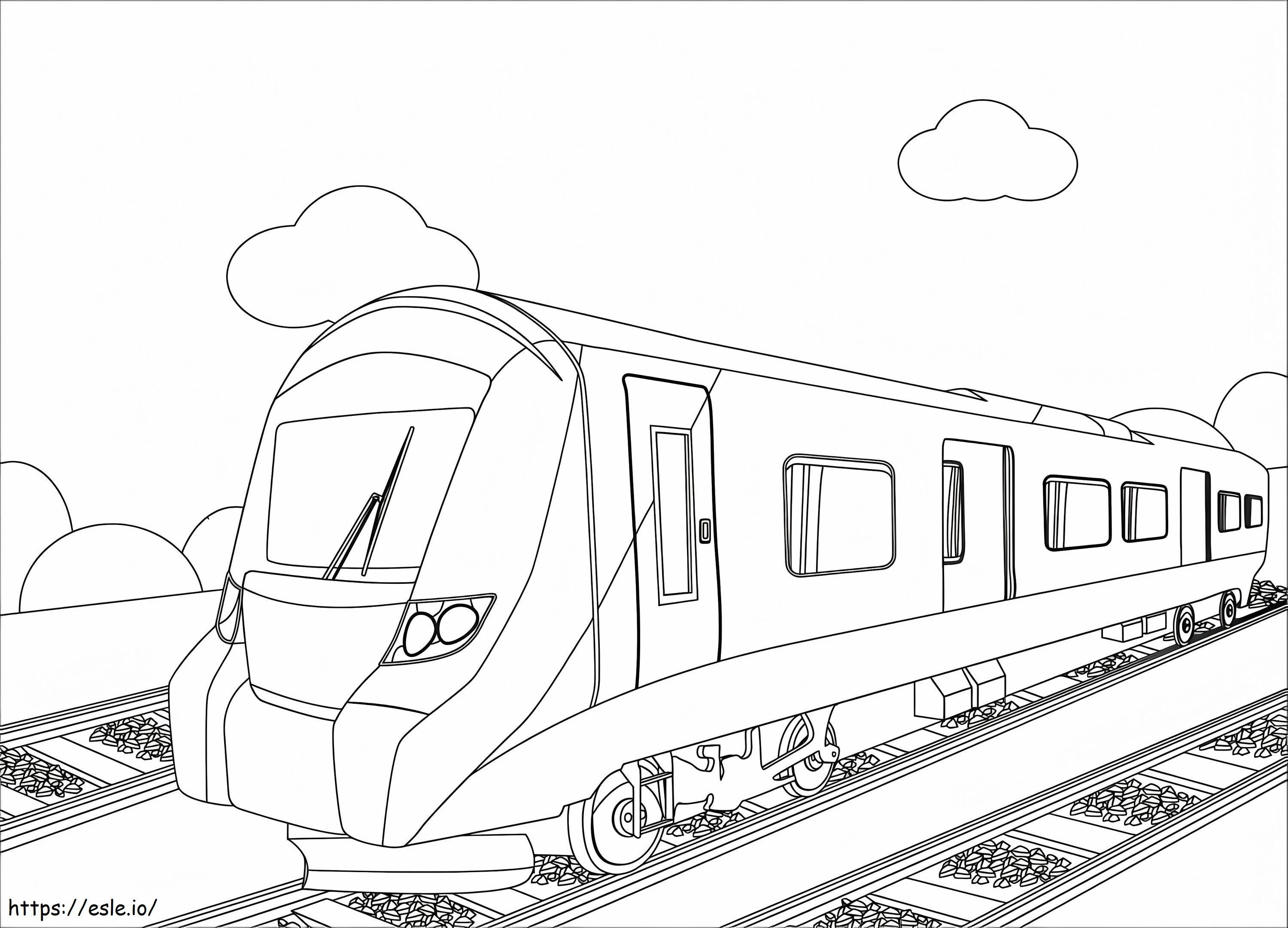 印刷可能な列車 ぬりえ - 塗り絵