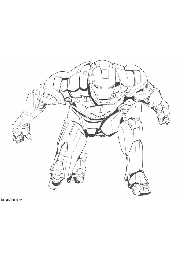Printable Iron Man coloring page