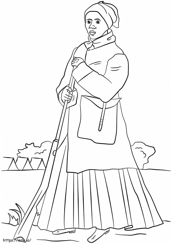 Harriet Tubman coloring page