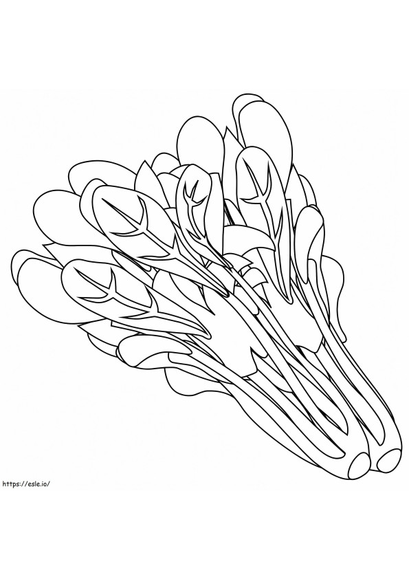 Spinach Printable coloring page
