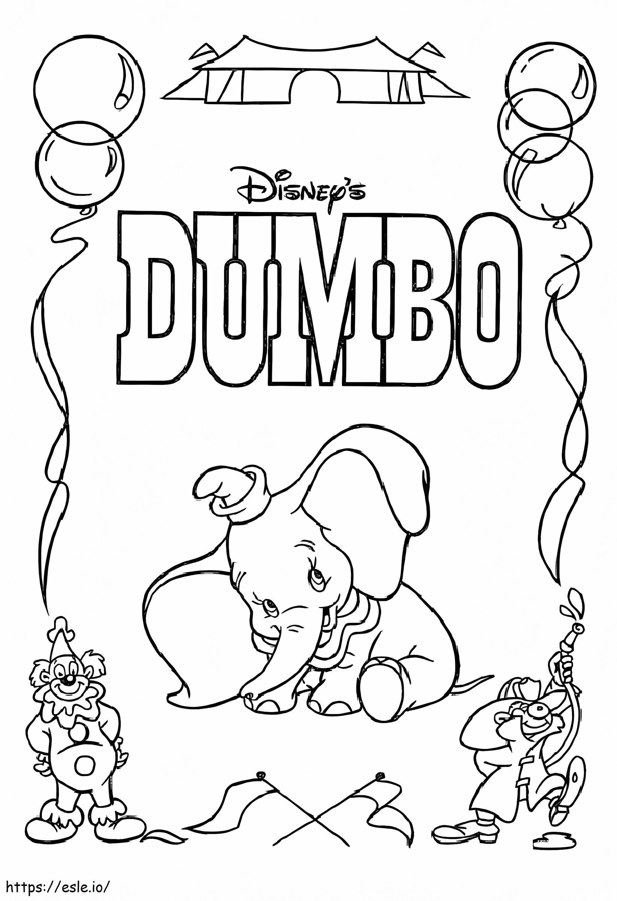 Dumbo Mignon 1 de colorat