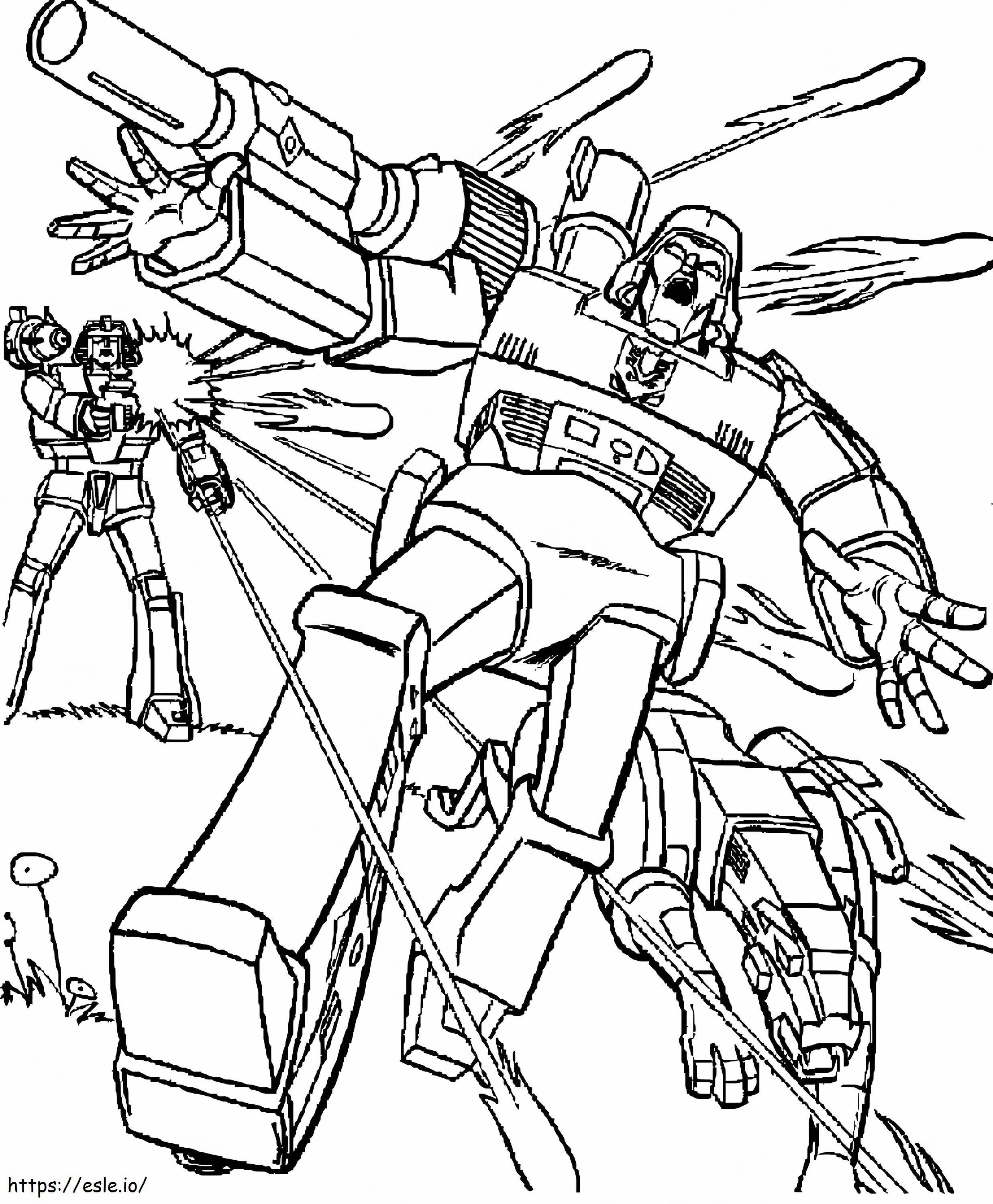 Megatron Running coloring page