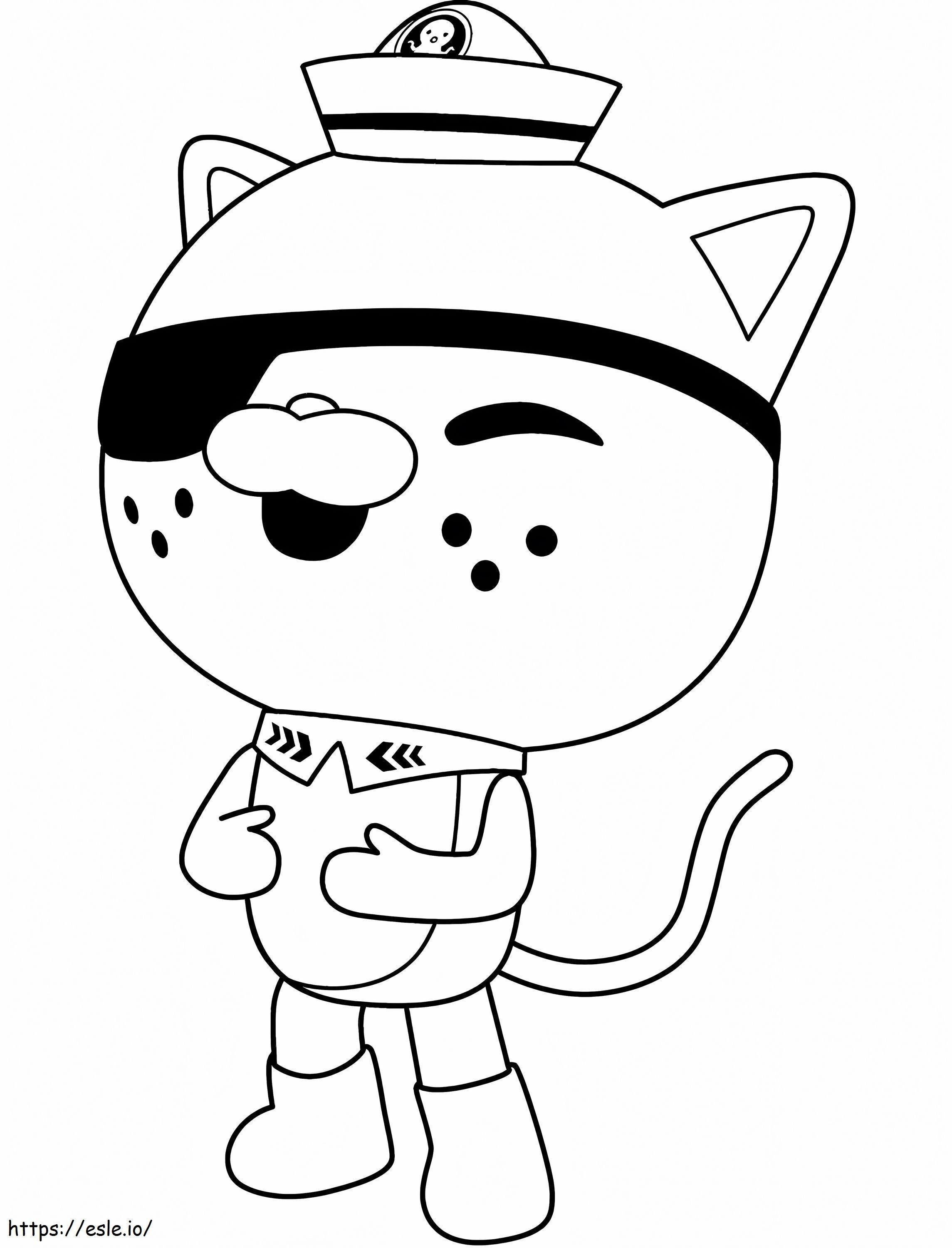 Happy Kwazii A4 coloring page