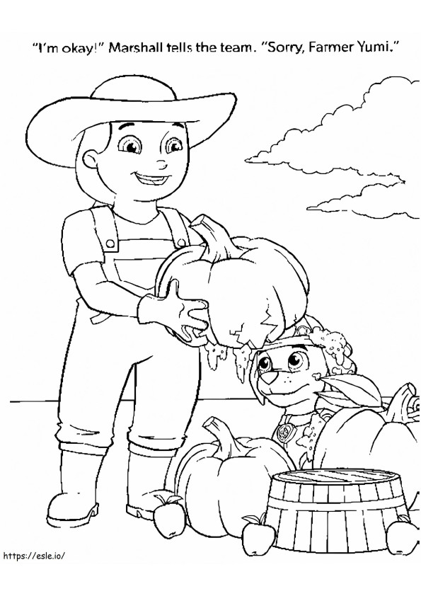 Farmer Yumi Harvests Pumpkin