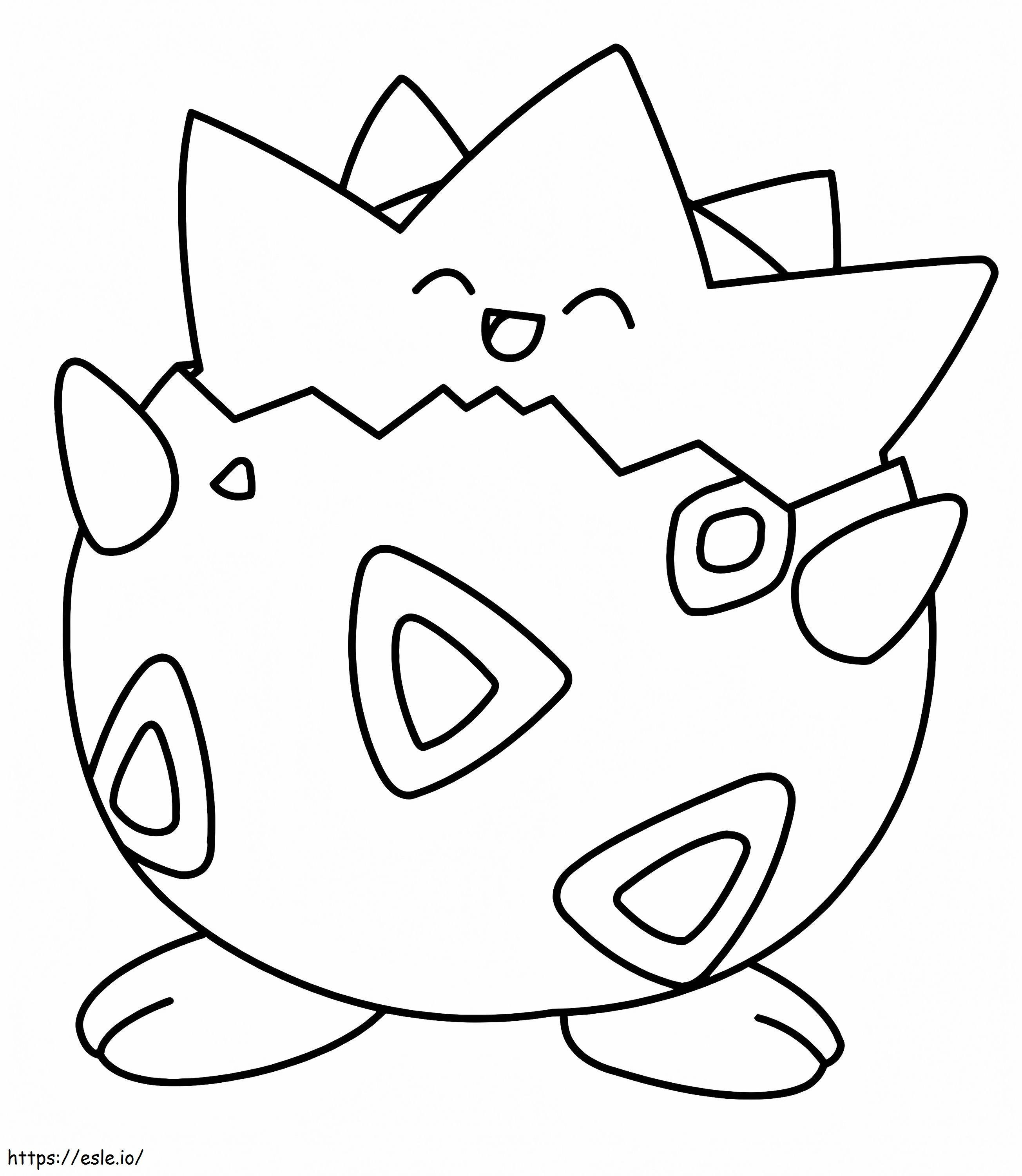 Coloriage Pokemon togepi à imprimer dessin