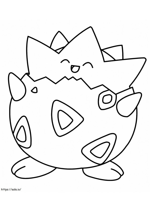 Pokemon Togepi kolorowanka