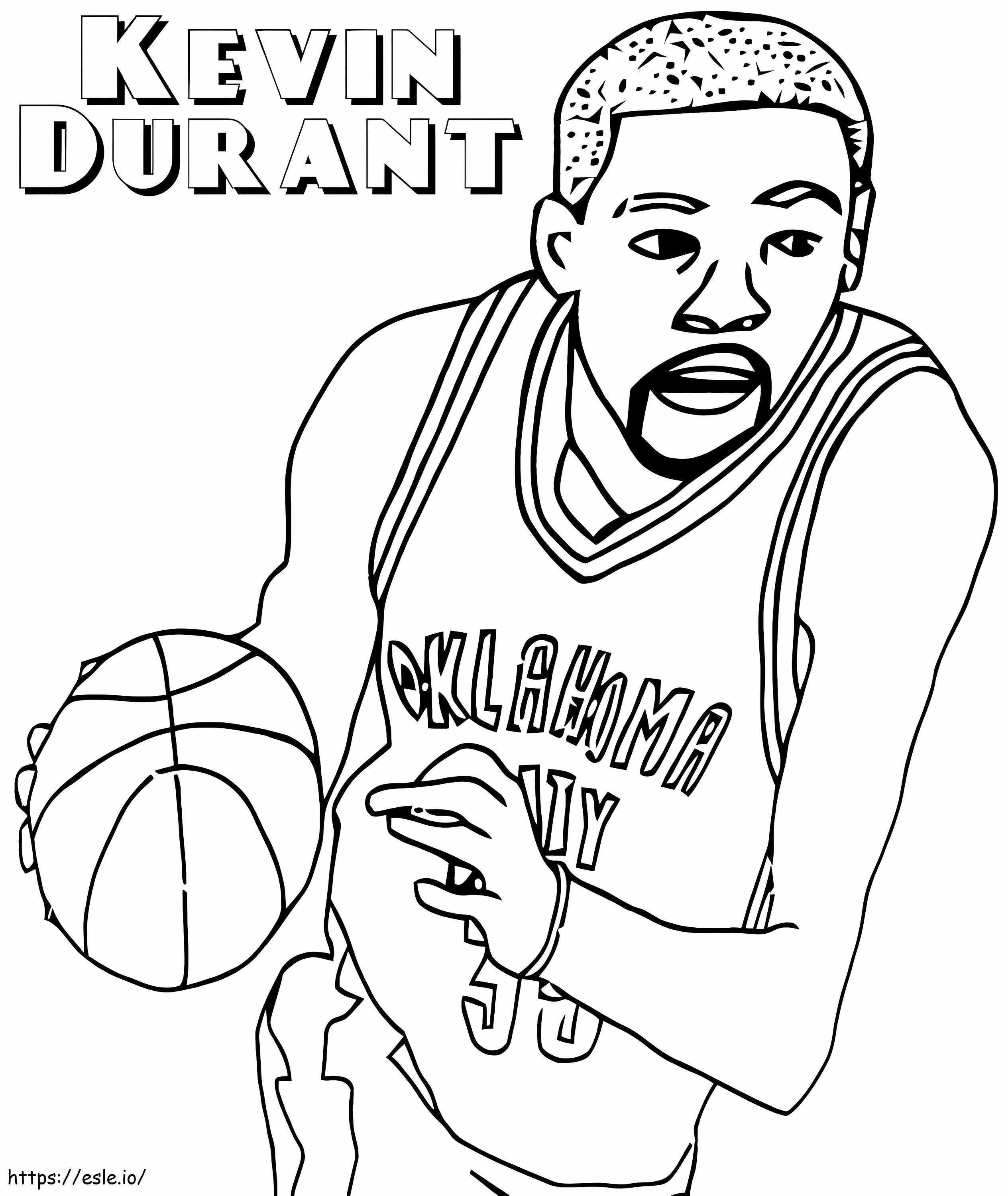 Livre Kevin Durant para colorir