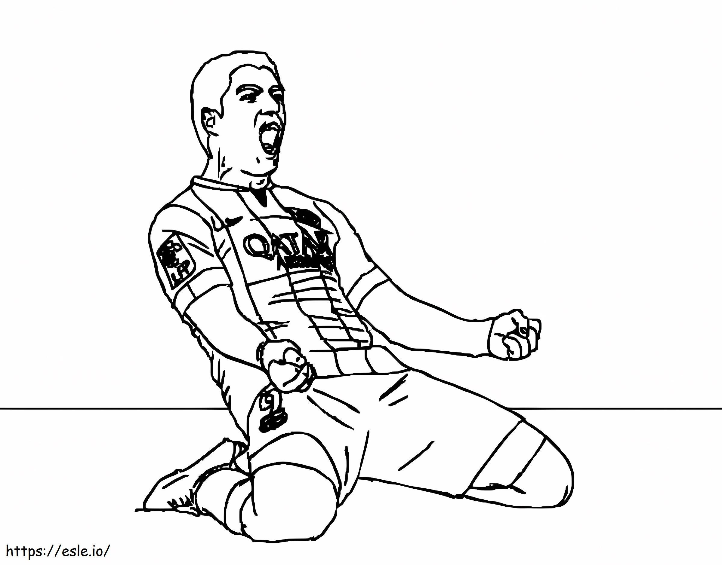 Luis Suarez Feliz coloring page