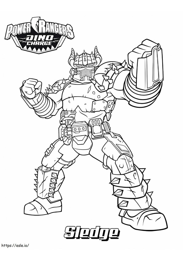 Power Ranger Dino Force For Kids 35179 coloring page
