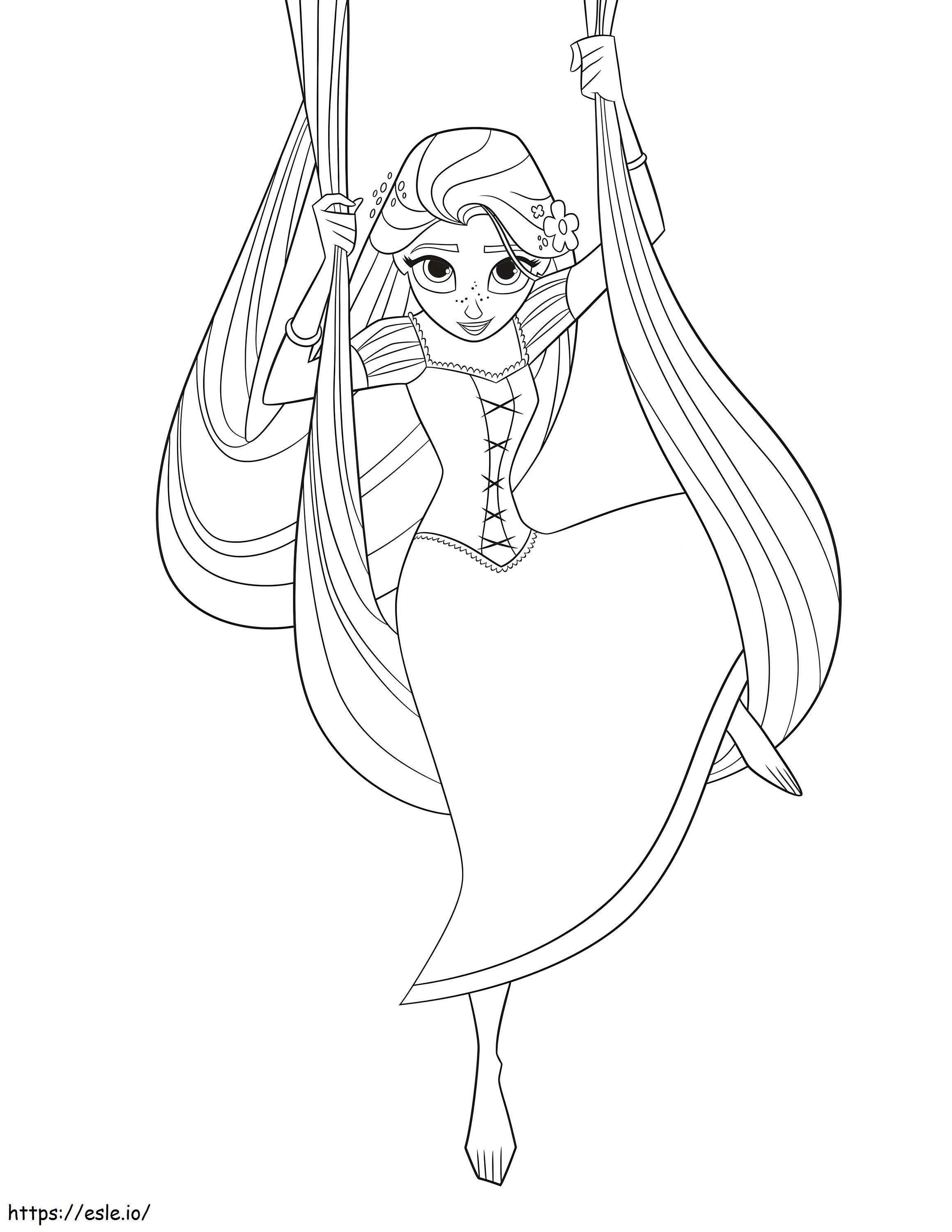 Rapunzel Normal Scaled coloring page