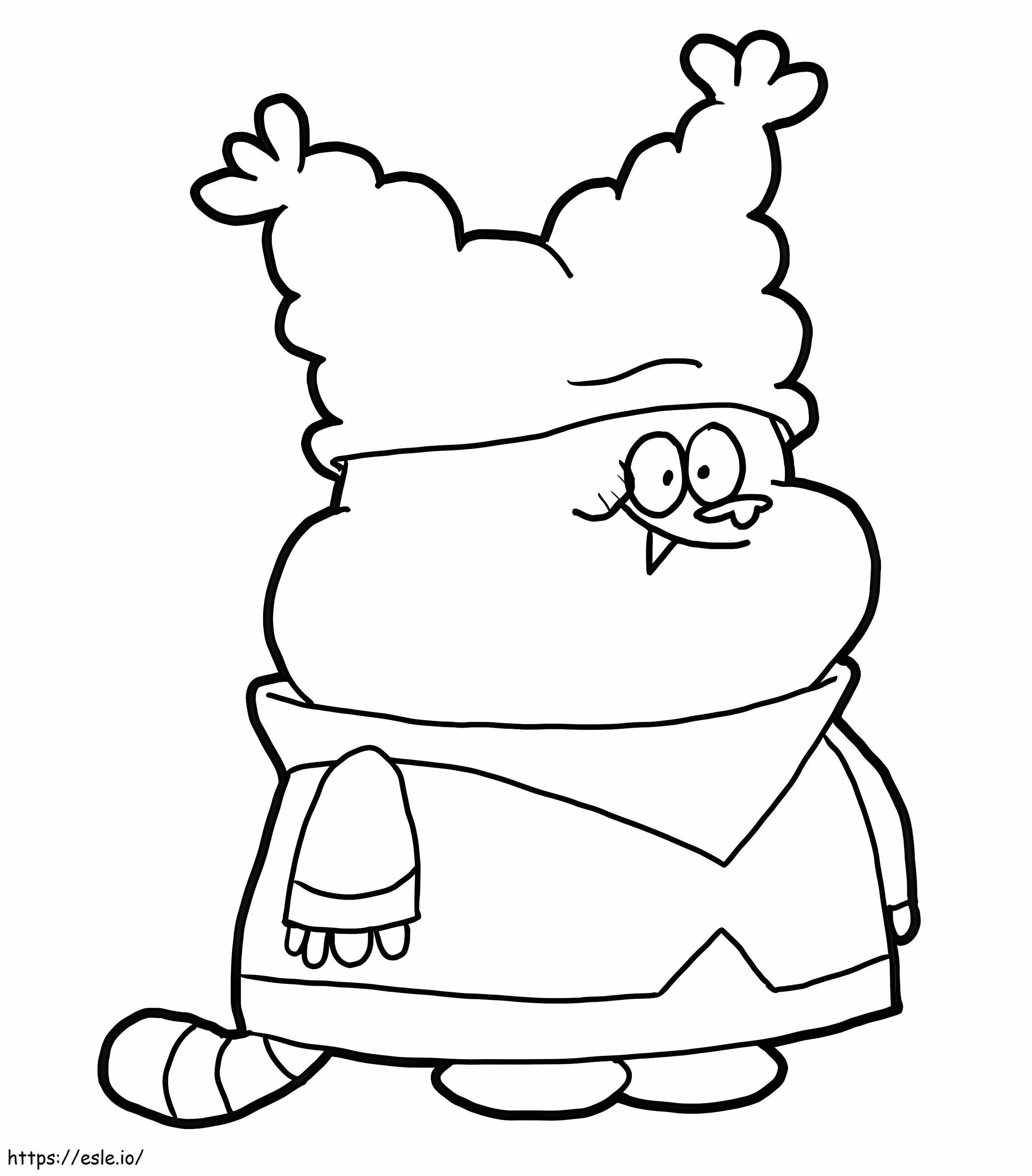 Happy Chowder coloring page