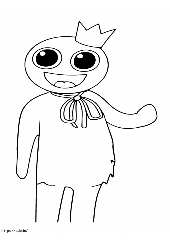 Slim Rainbow Friends Roblox coloring page