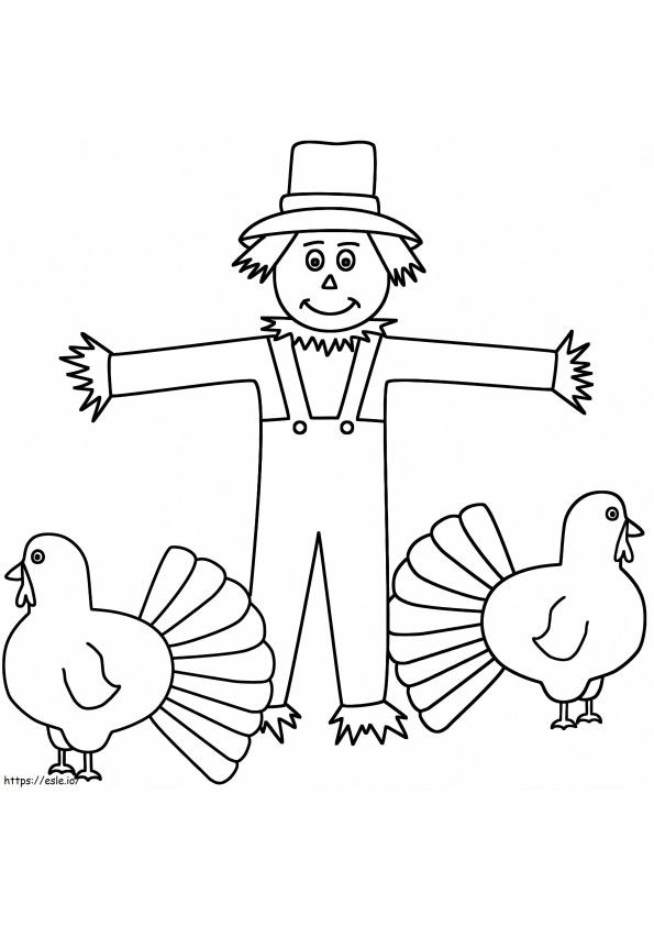Scarecrow ja kaksi kanaa