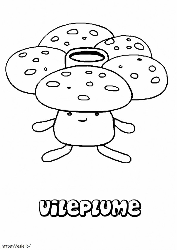 Vileplume A Pokemon coloring page