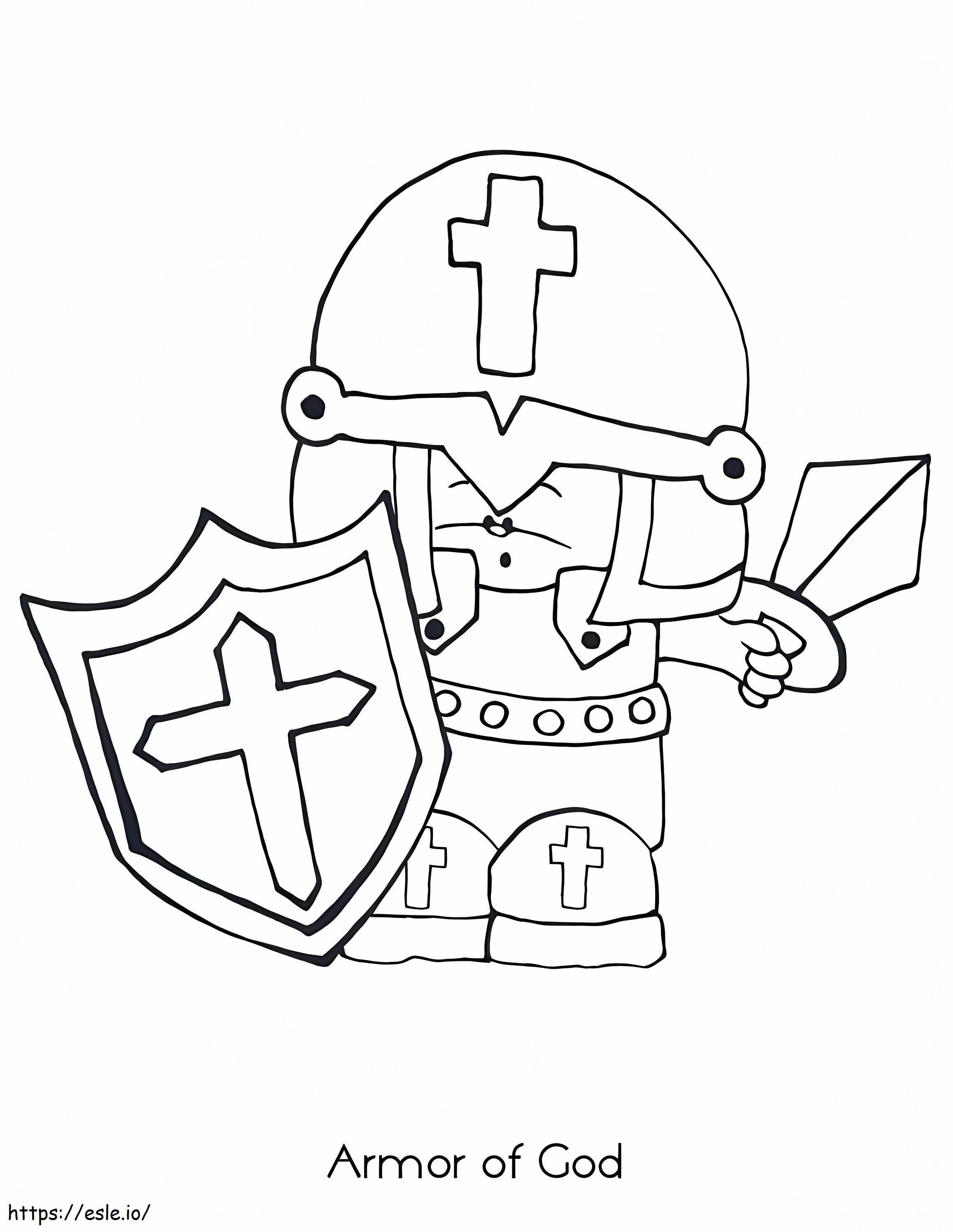 Tiny Armor Of God coloring page